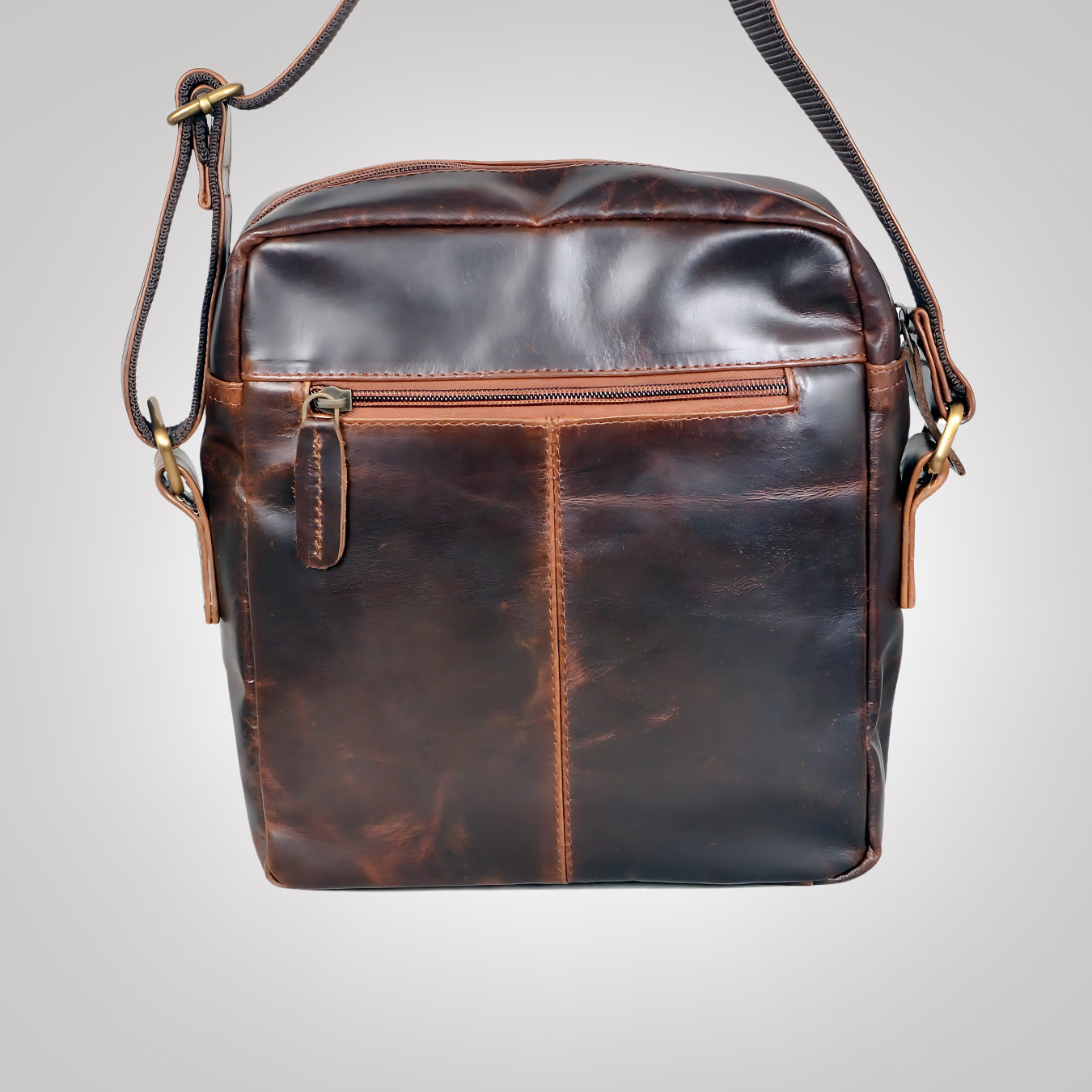 Brown Leather Sling Bag – Classic, Stylish & Functional (Unisex)