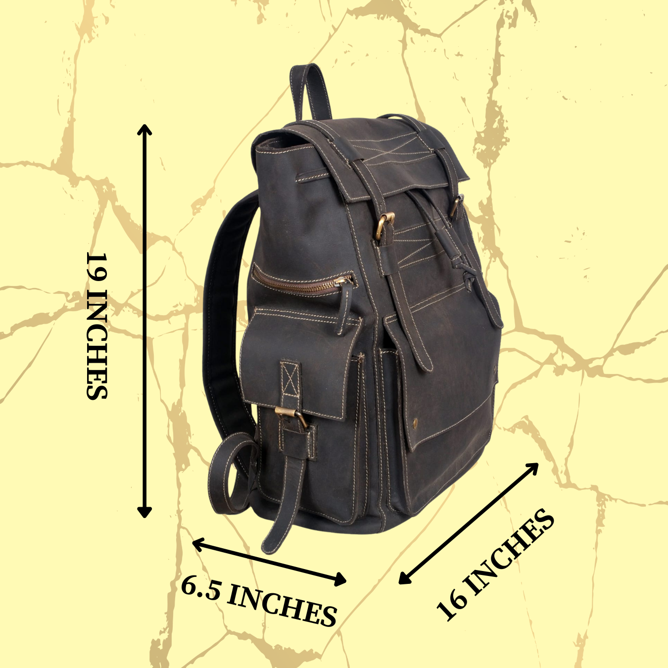 American Design Backpack – Dark Brown (Unisex)