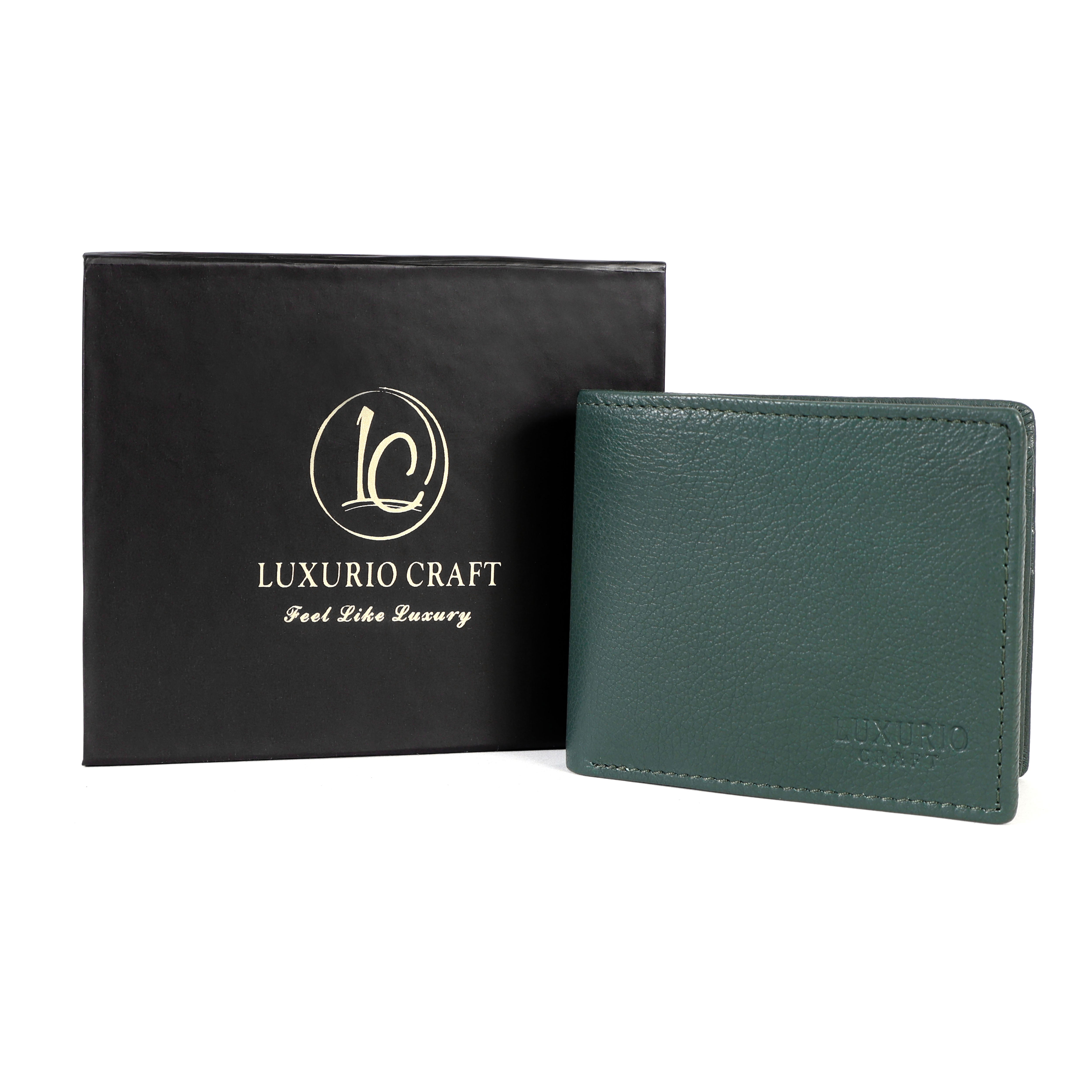 Green Leather Wallet for Men – Premium, Slim & Stylish Everyday Wallet