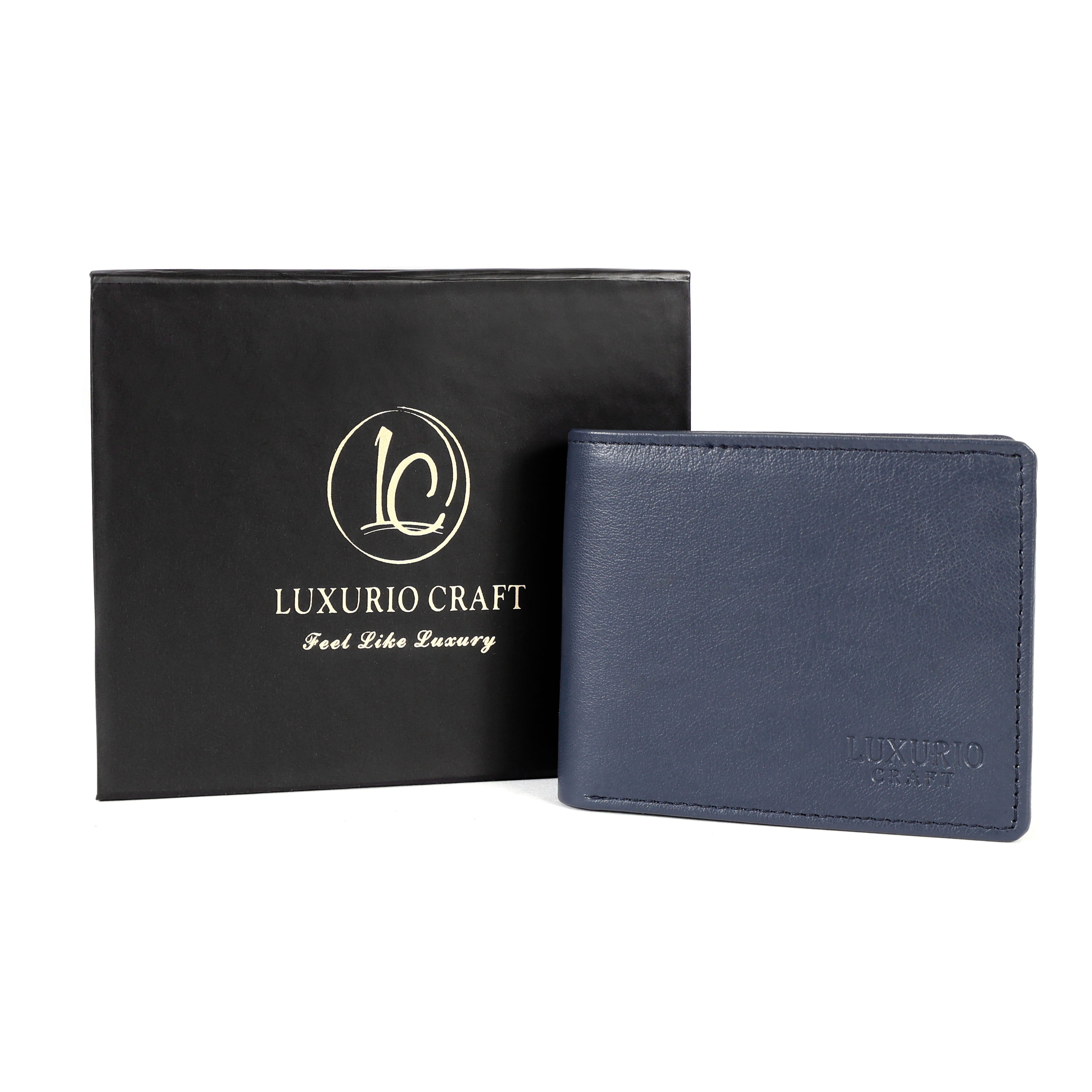 Blue Leather Wallet for Men – Stylish, Durable & Slim Everyday Wallet