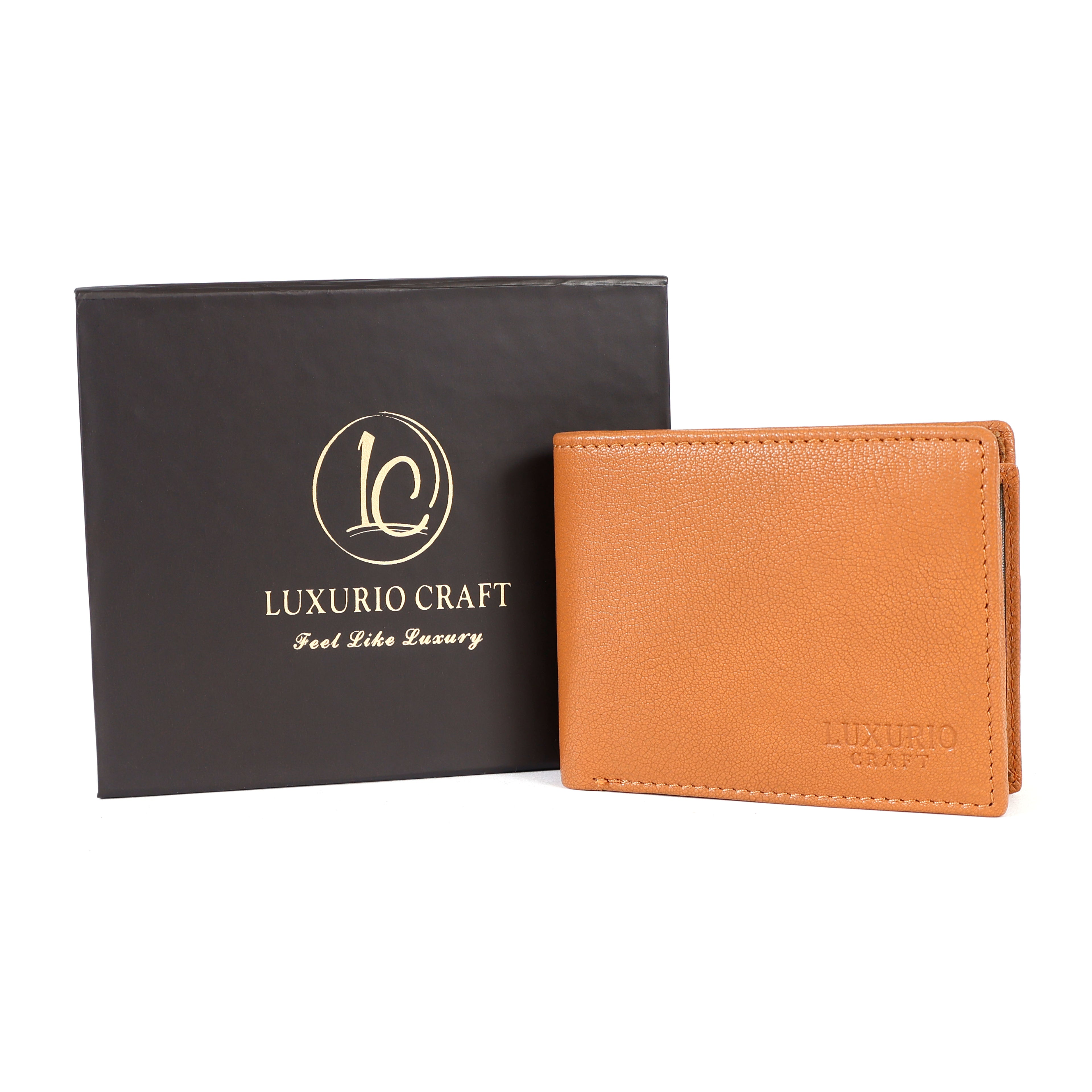 Premium Tan Leather Wallet for Men – Slim, Stylish & Durable
