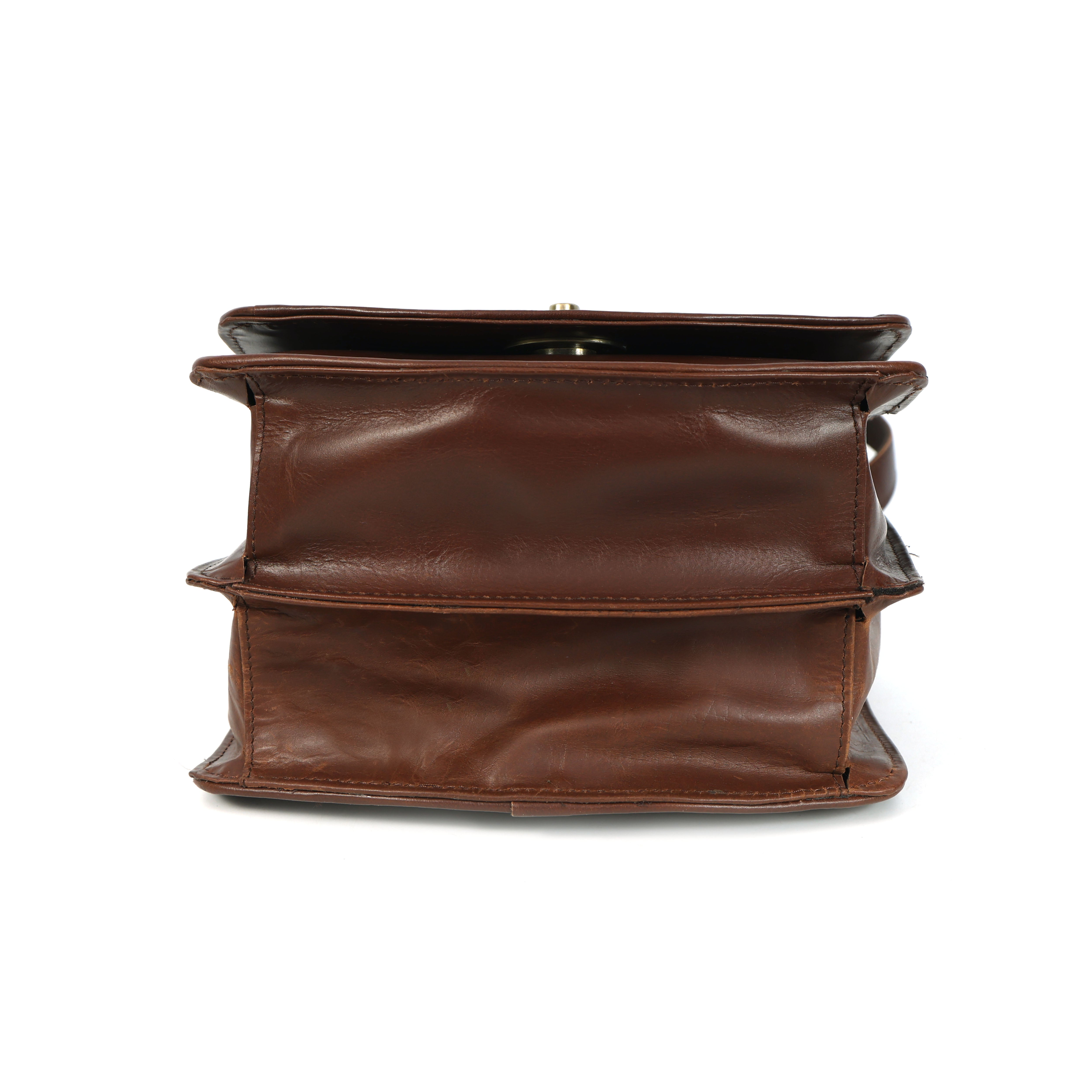 Brown Hair-On Leather Shoulder Bag / Hobo Bag – Rustic Luxury for Everyday Elegance