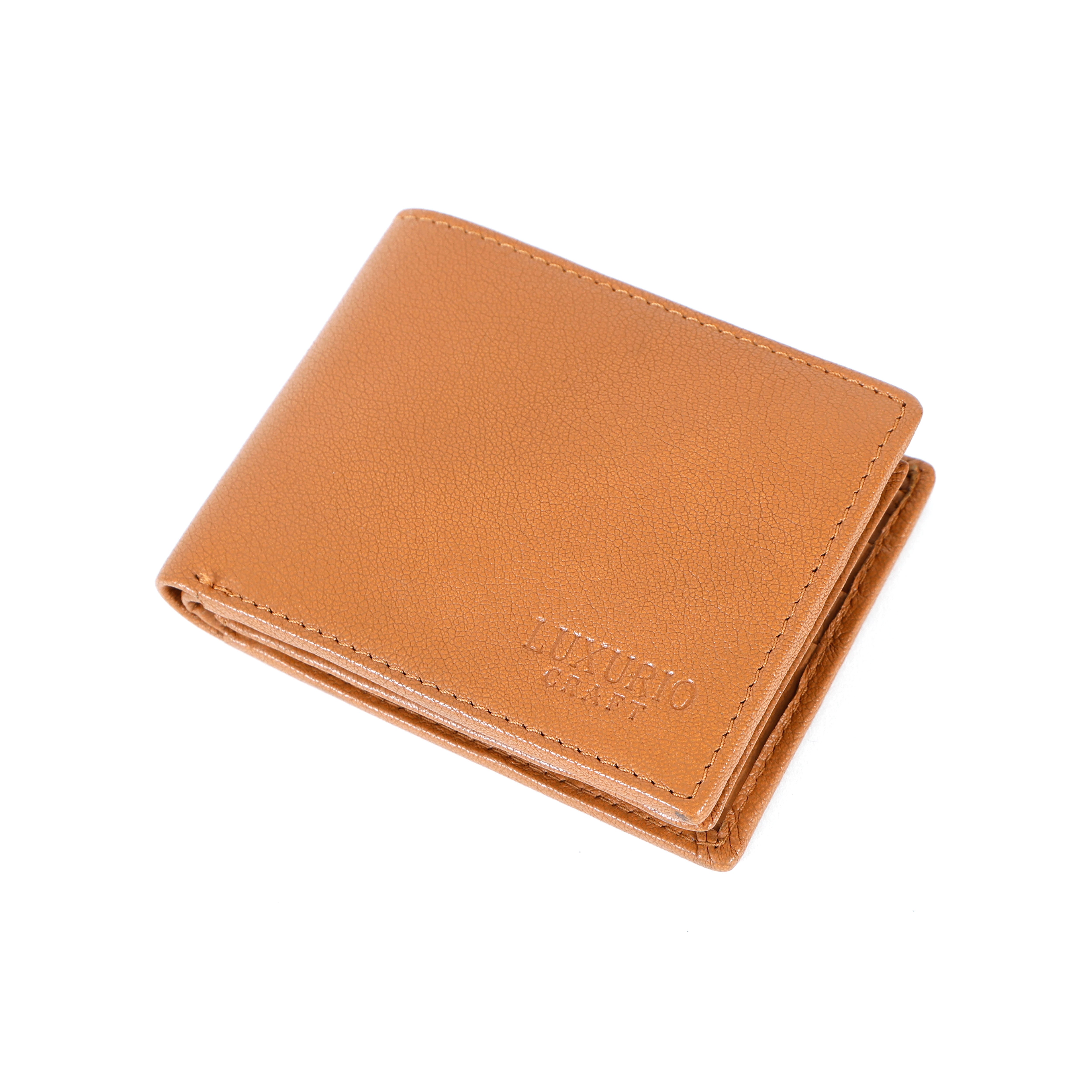 Premium Tan Leather Wallet for Men – Slim, Stylish & Durable