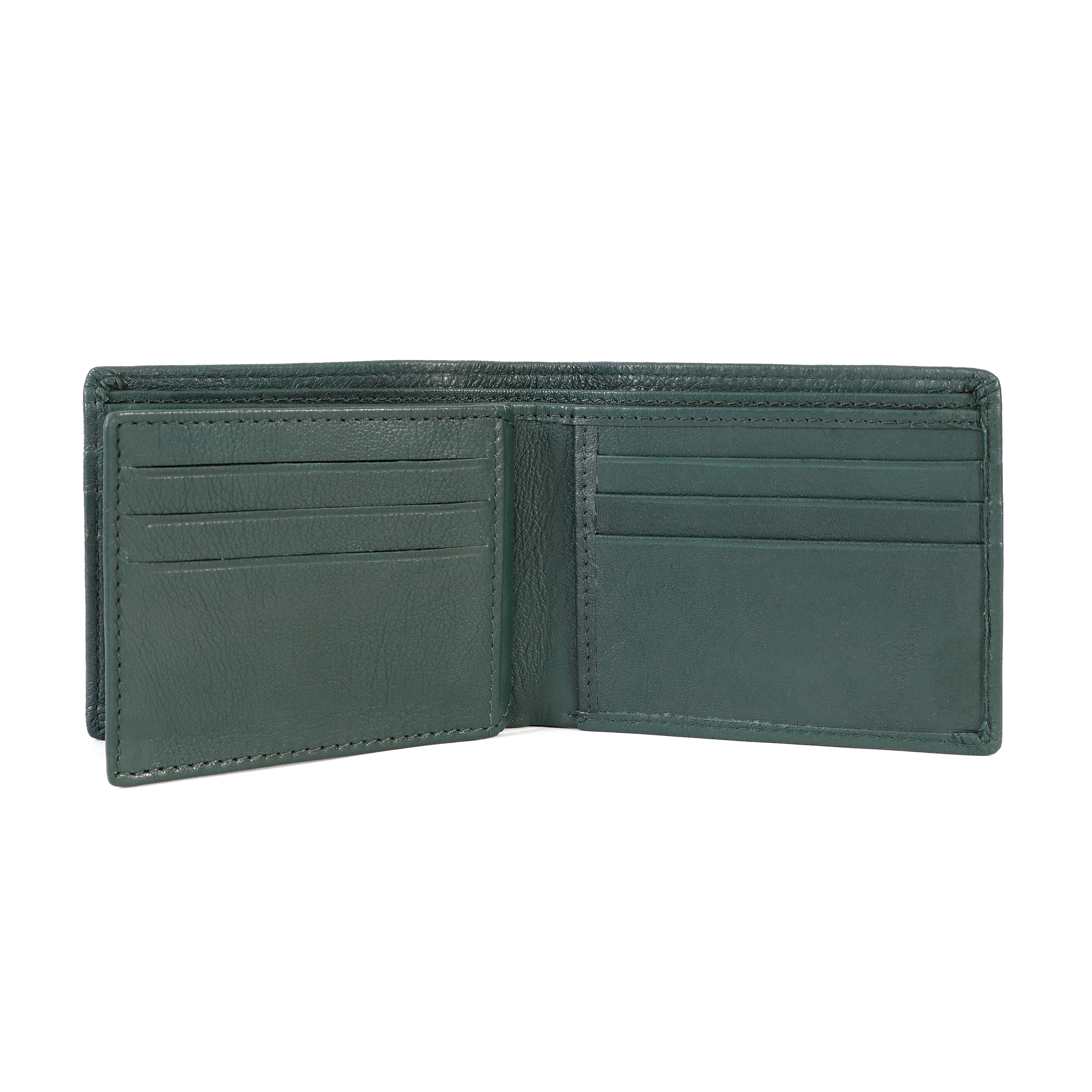 Premium Green Leather Wallet for Men – Slim, Stylish & Durable Genuine Leather Wallet