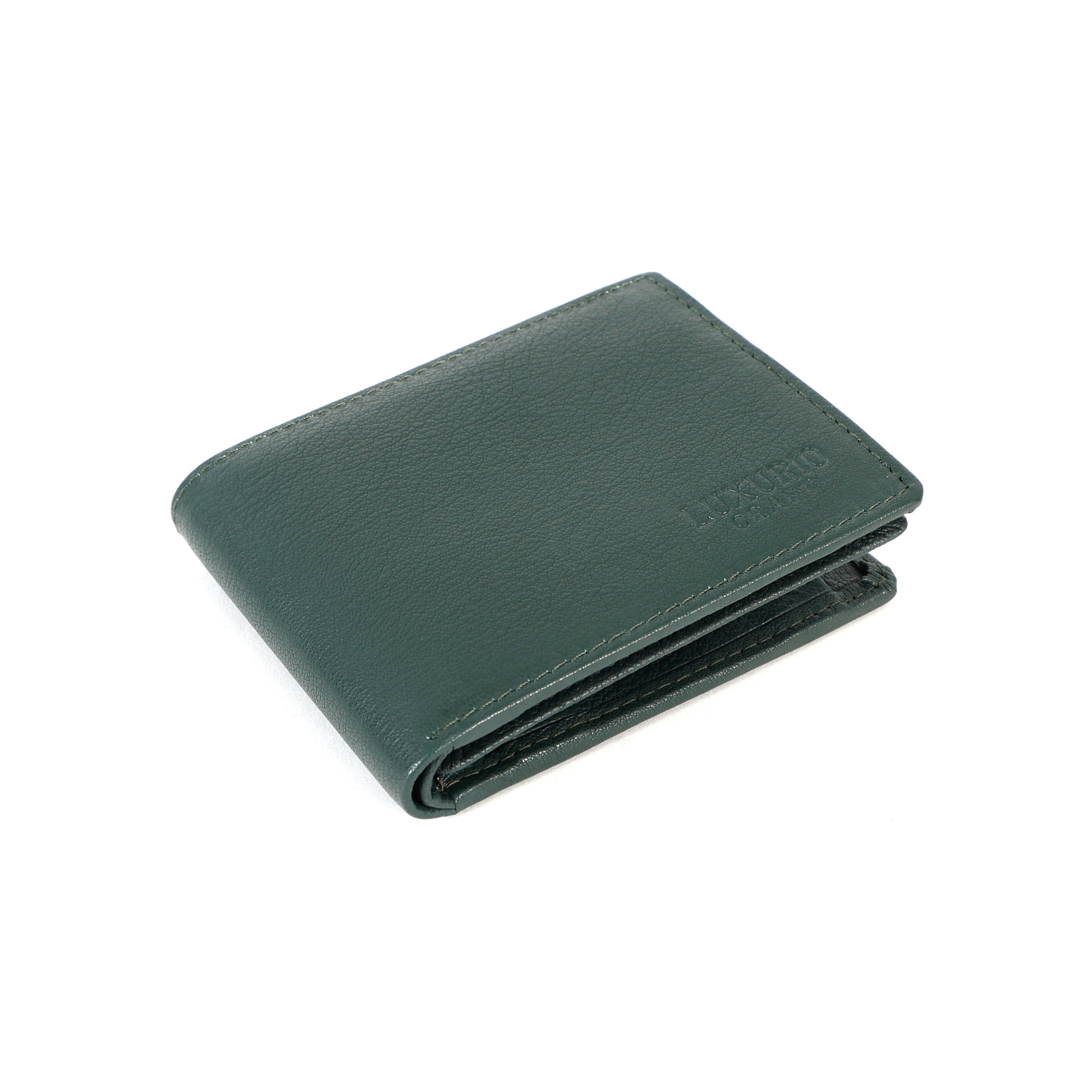 Green Leather Wallet for Men – Premium, Slim & Stylish Everyday Wallet