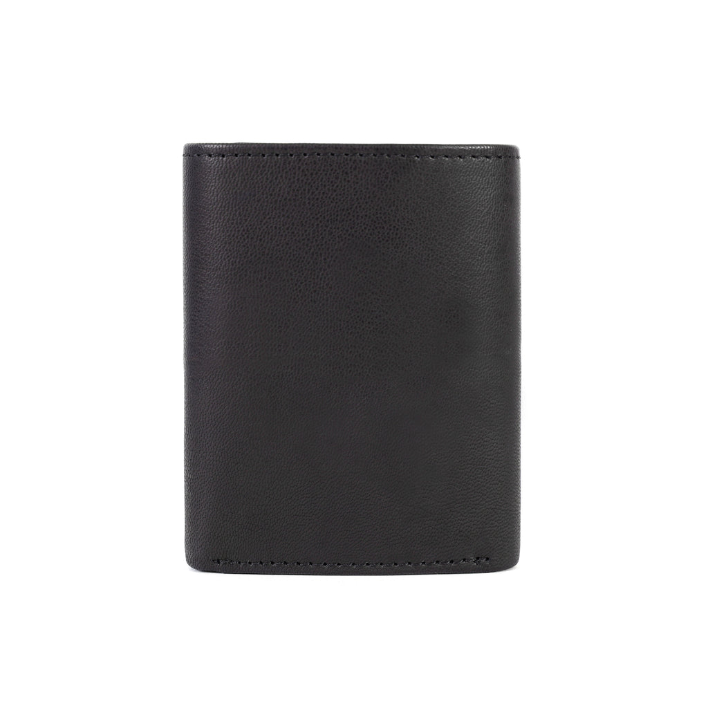 Black Trifold Leather Wallet for Men – Premium Genuine Leather Wallet