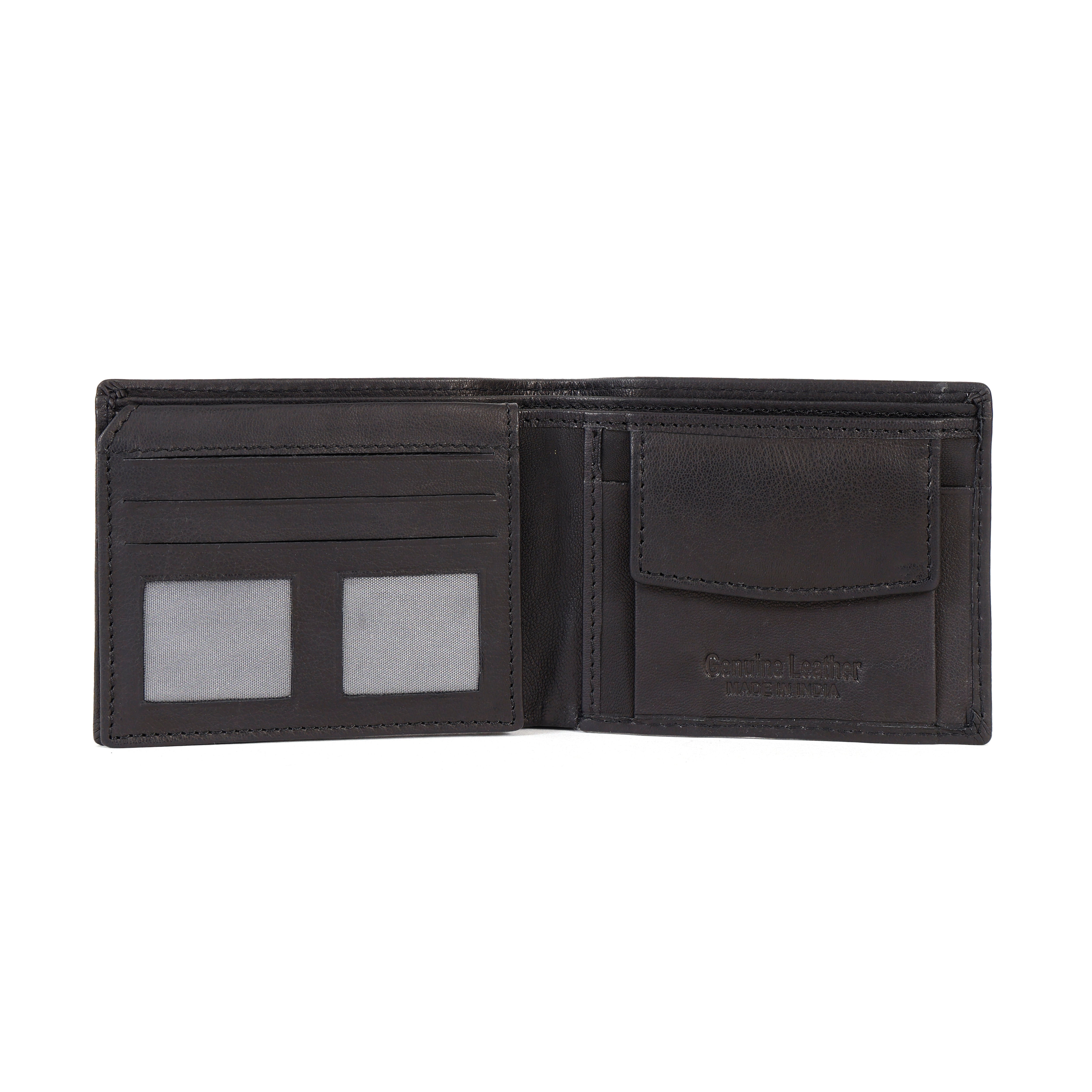 Black Leather Wallet for Men – Premium Slim Genuine Leather Wallet