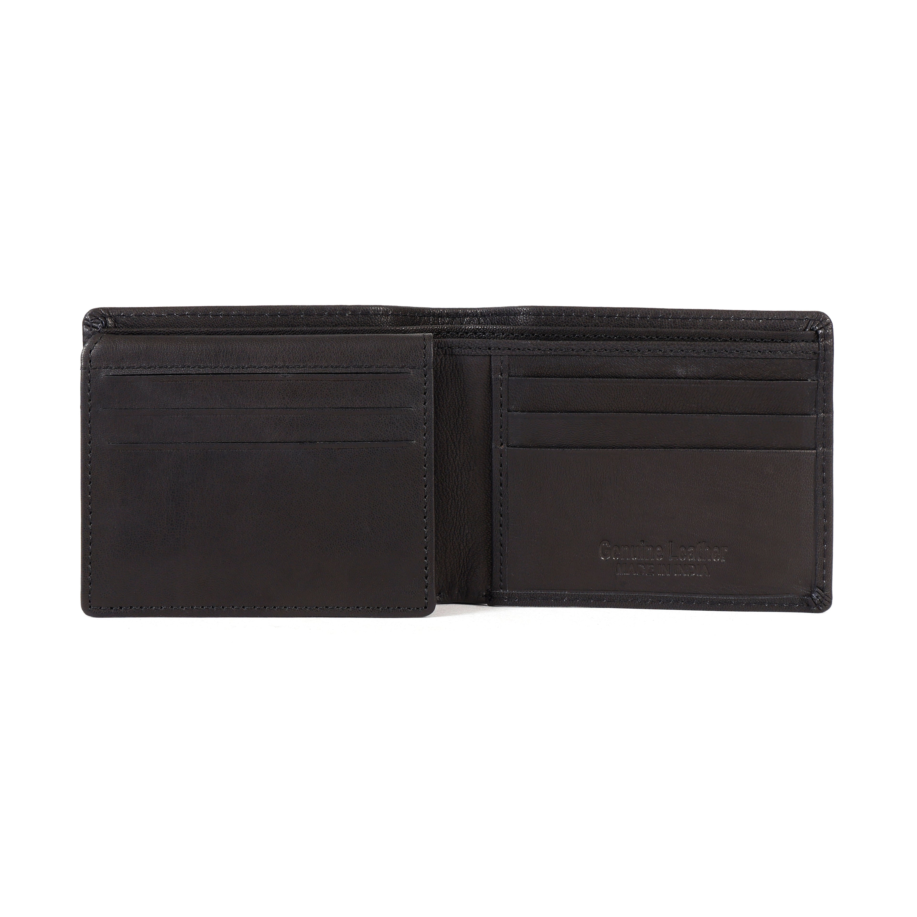 Classic Black Leather Wallet for Men – Elegant, Durable & Slim Design