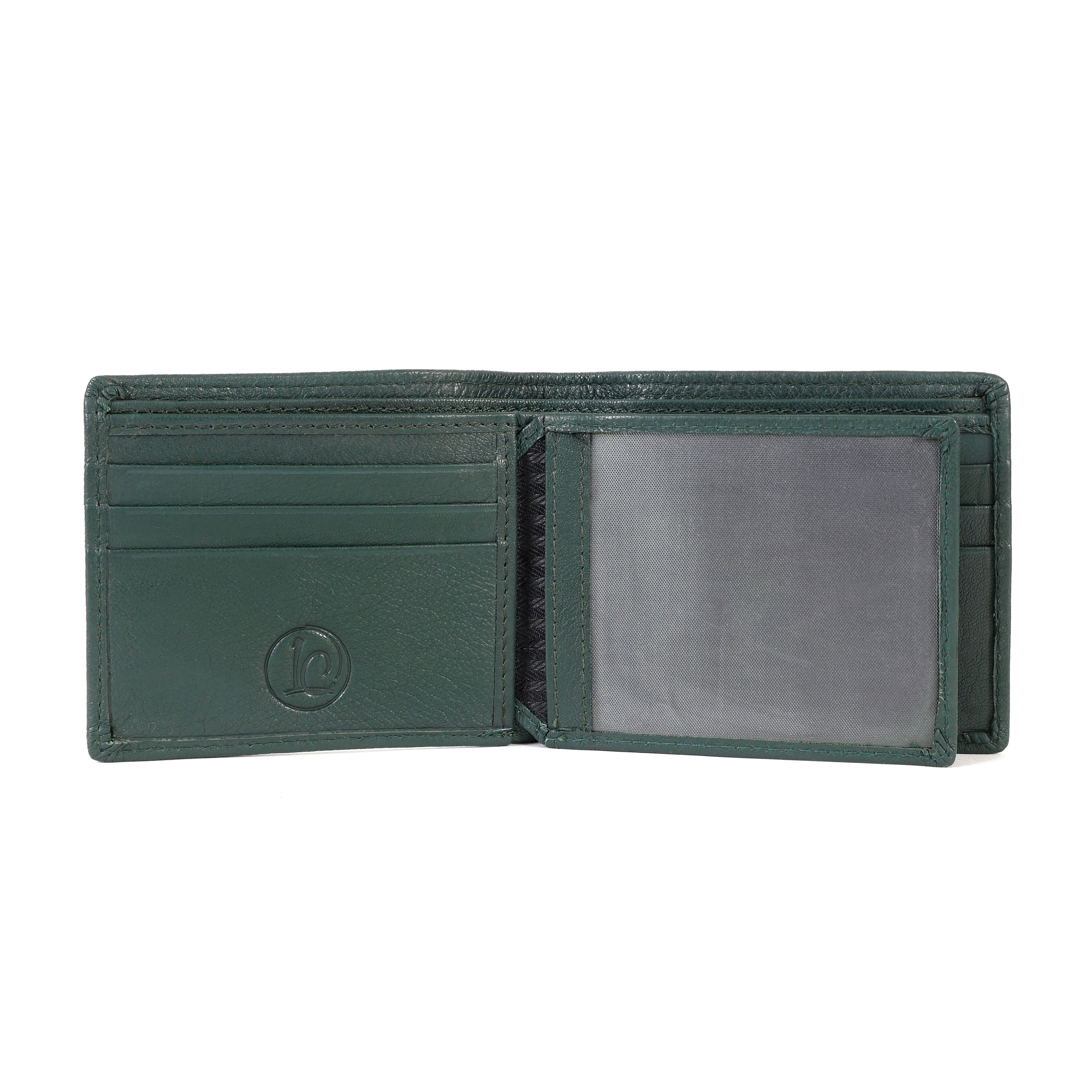 Premium Green Leather Wallet for Men – Slim, Stylish & Durable Genuine Leather Wallet