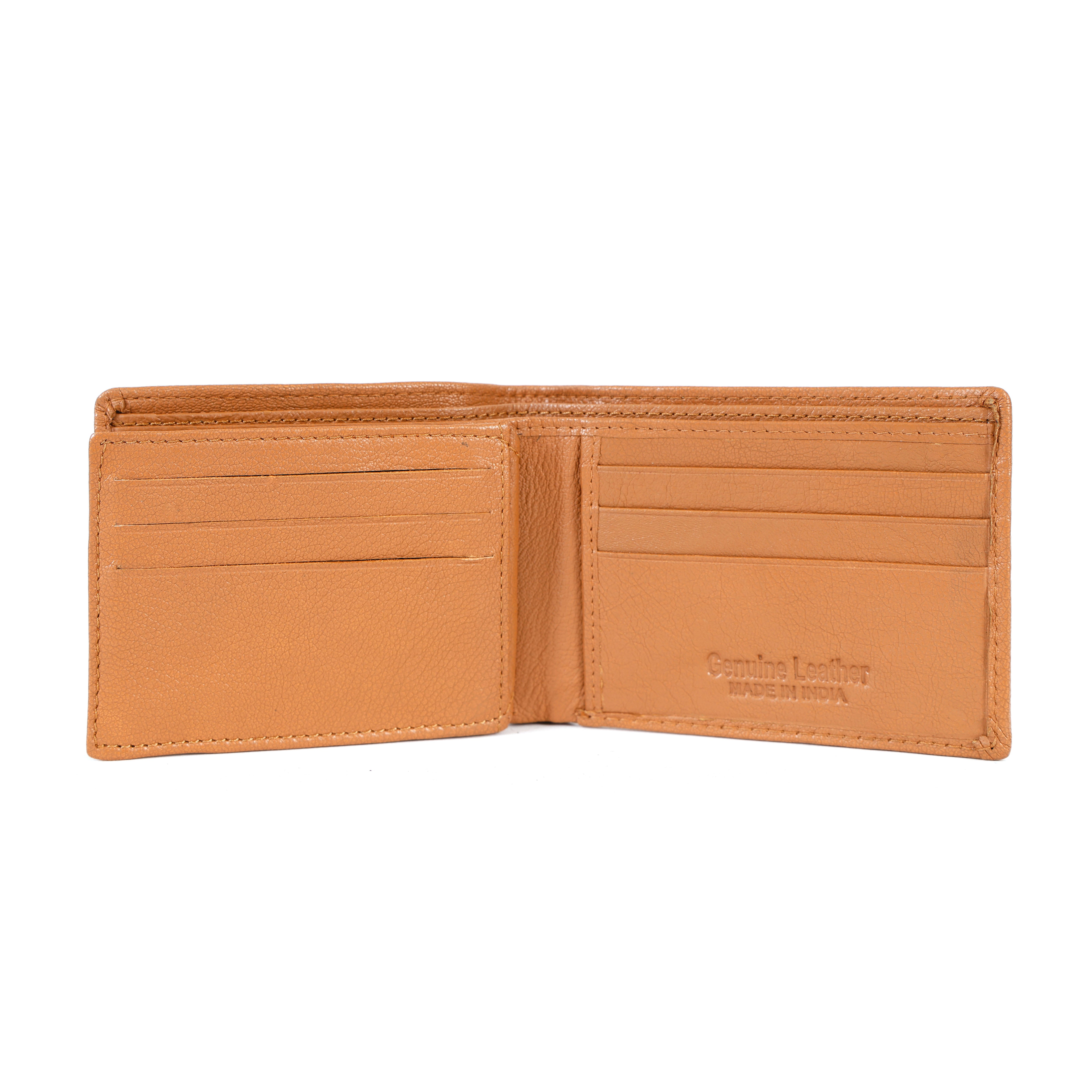 Premium Tan Leather Wallet for Men – Slim, Stylish & Durable