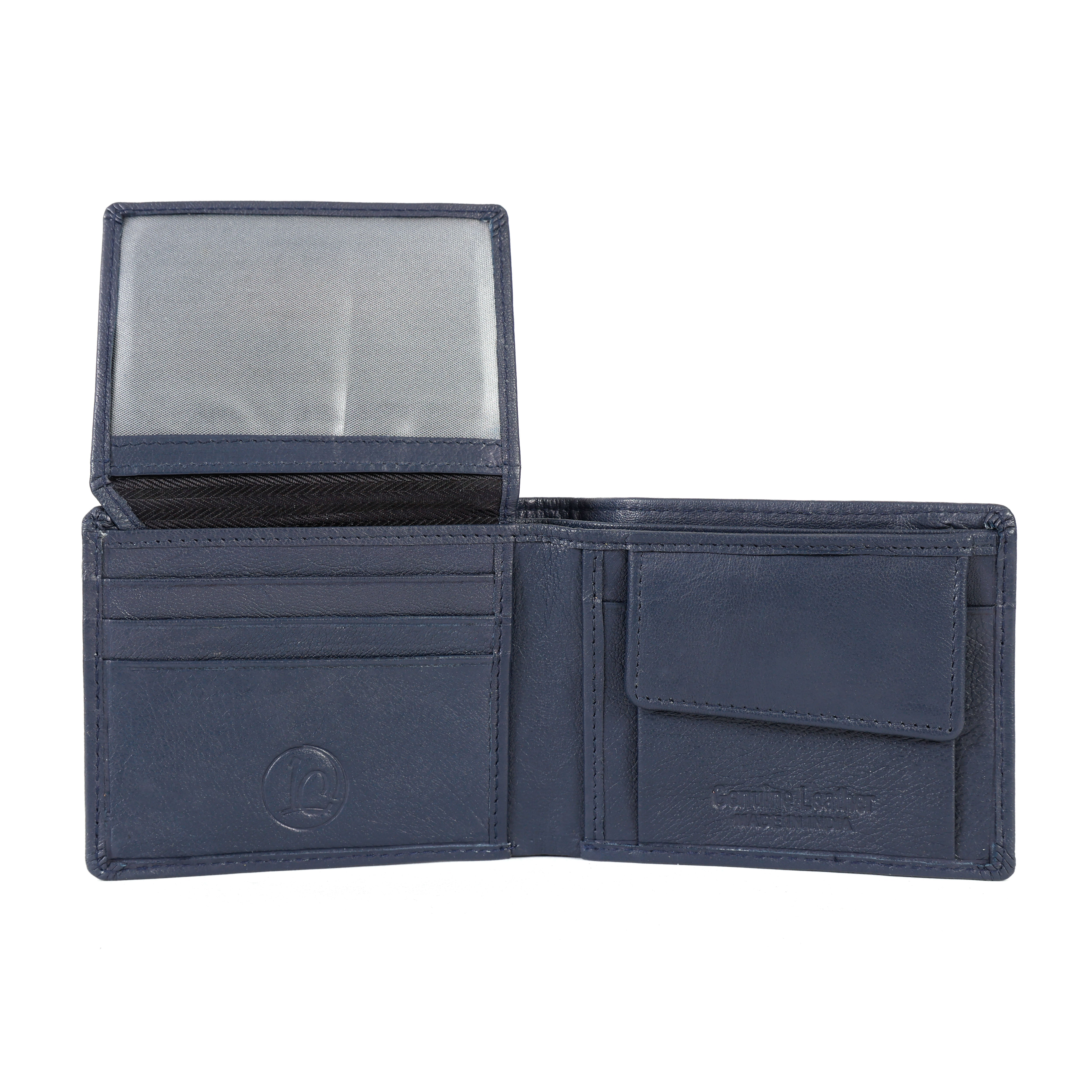 Blue Leather Wallet for Men – Stylish, Durable & Slim Everyday Wallet