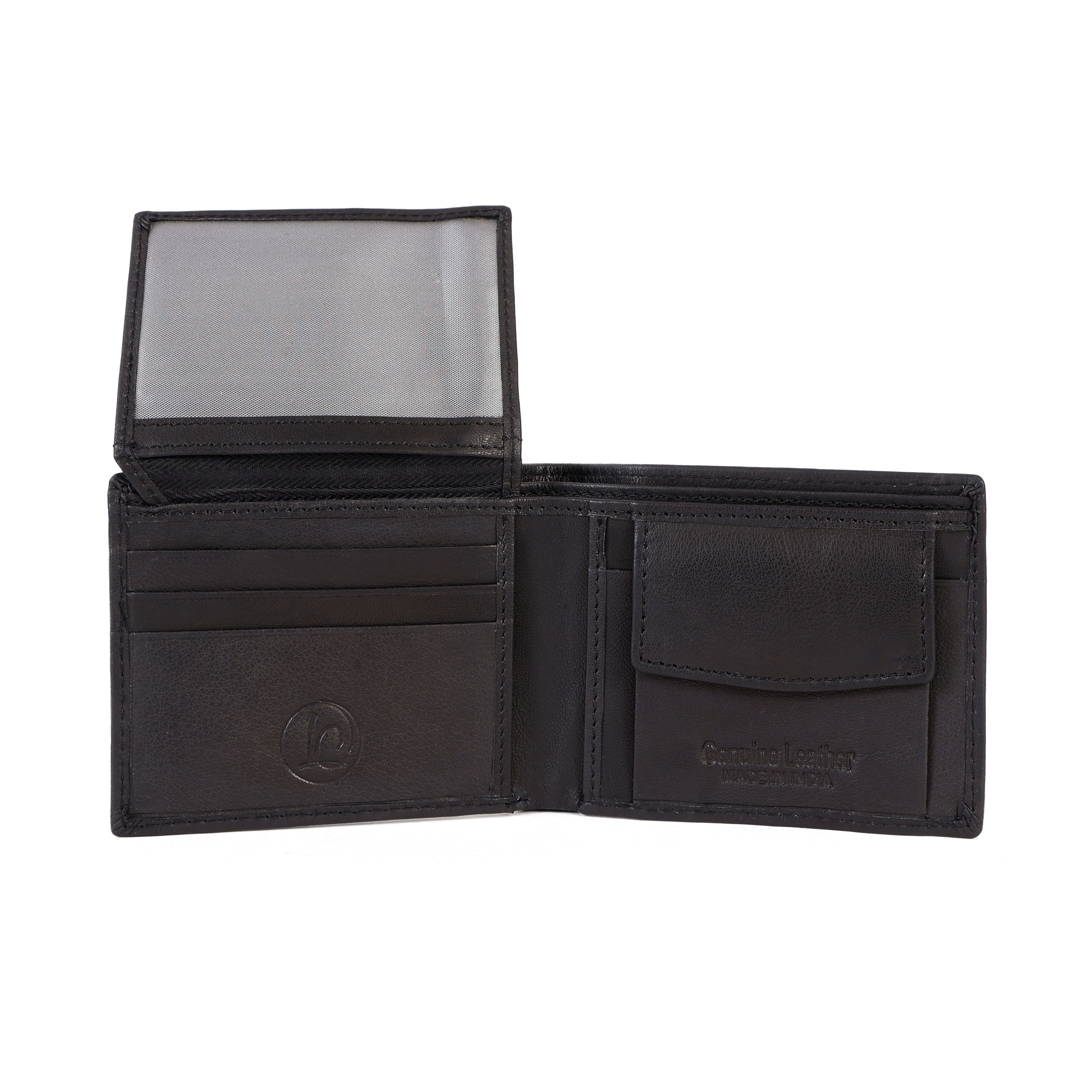 Black Leather Wallet for Men – Premium Slim Genuine Leather Wallet