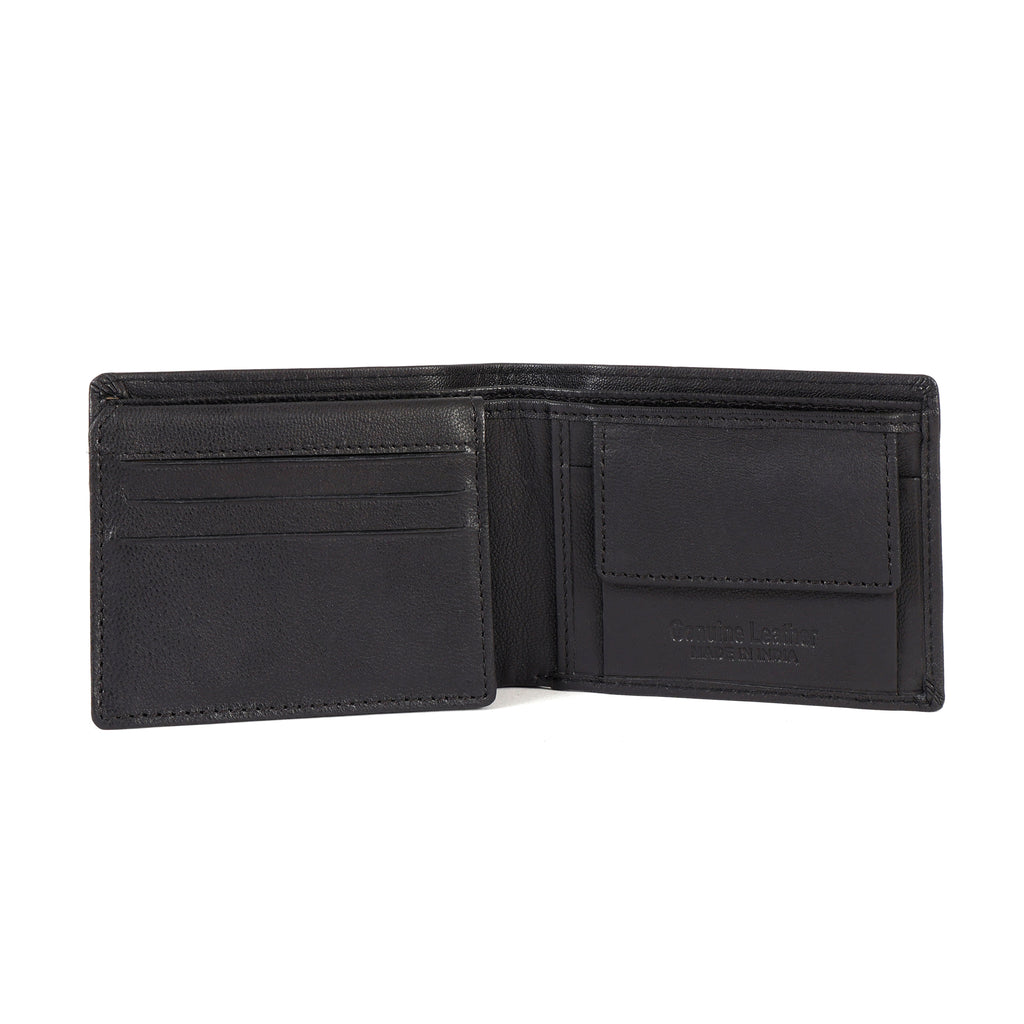 Premium Black Leather Wallet – Slim Minimalist Wallet for Men