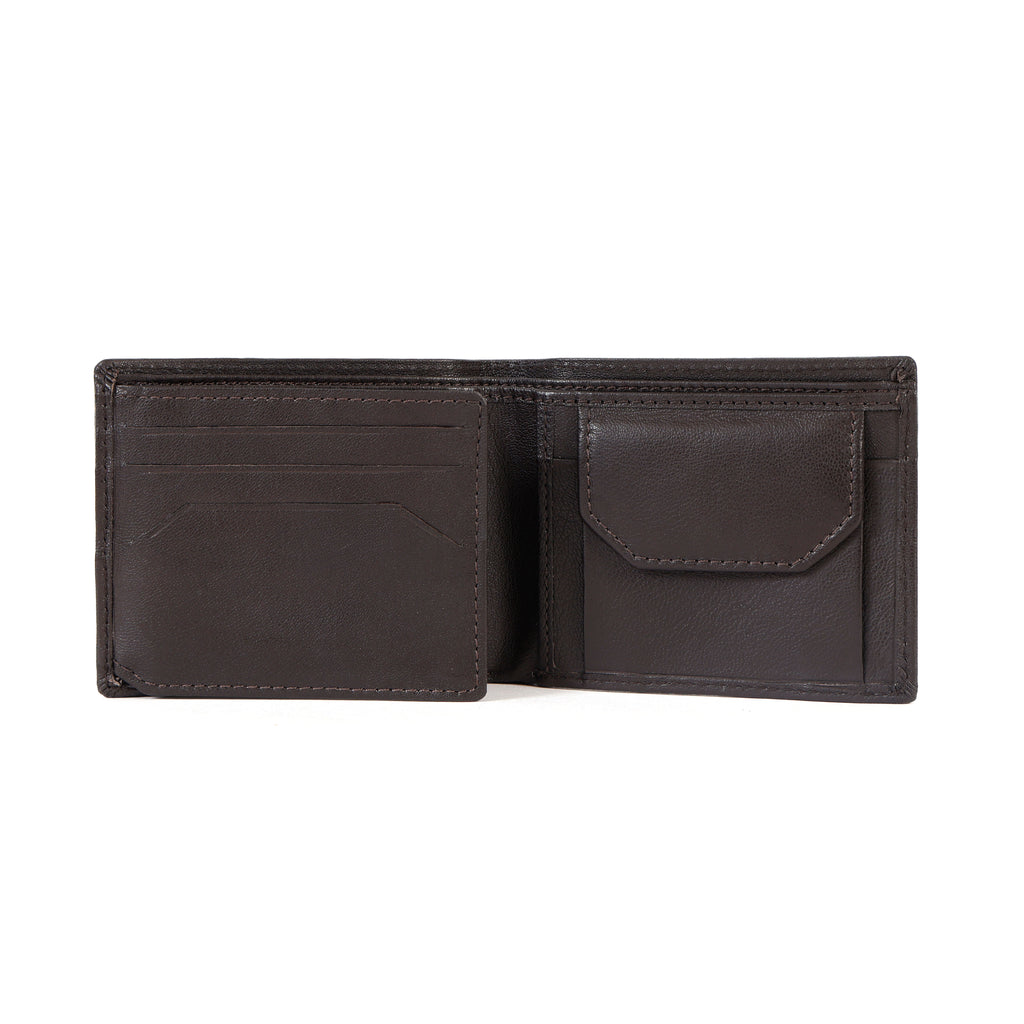 Premium Brown Leather Wallet for Men – Genuine Leather Classic Bifold Wallet
