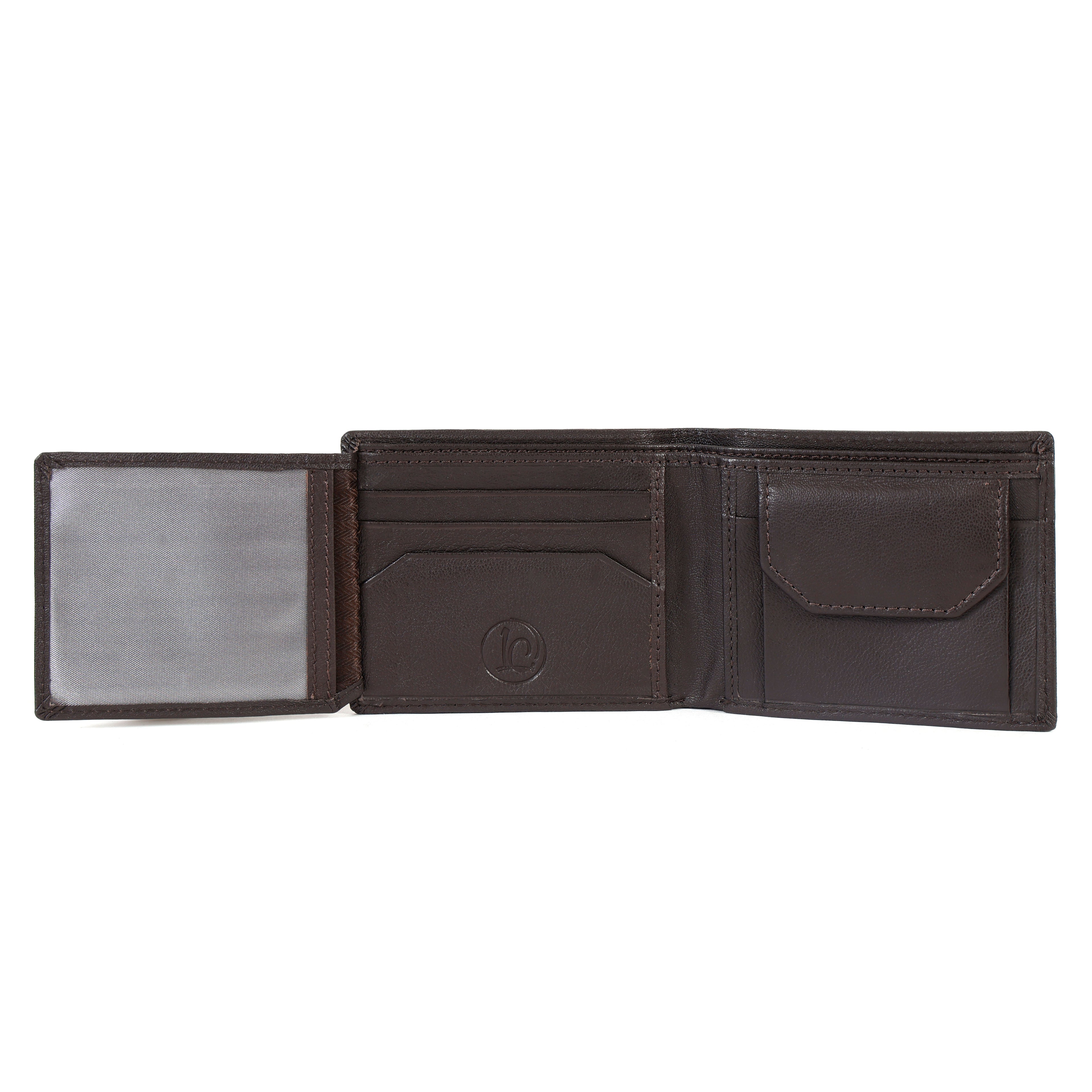 Premium Brown Leather Wallet for Men – Genuine Leather Classic Bifold Wallet