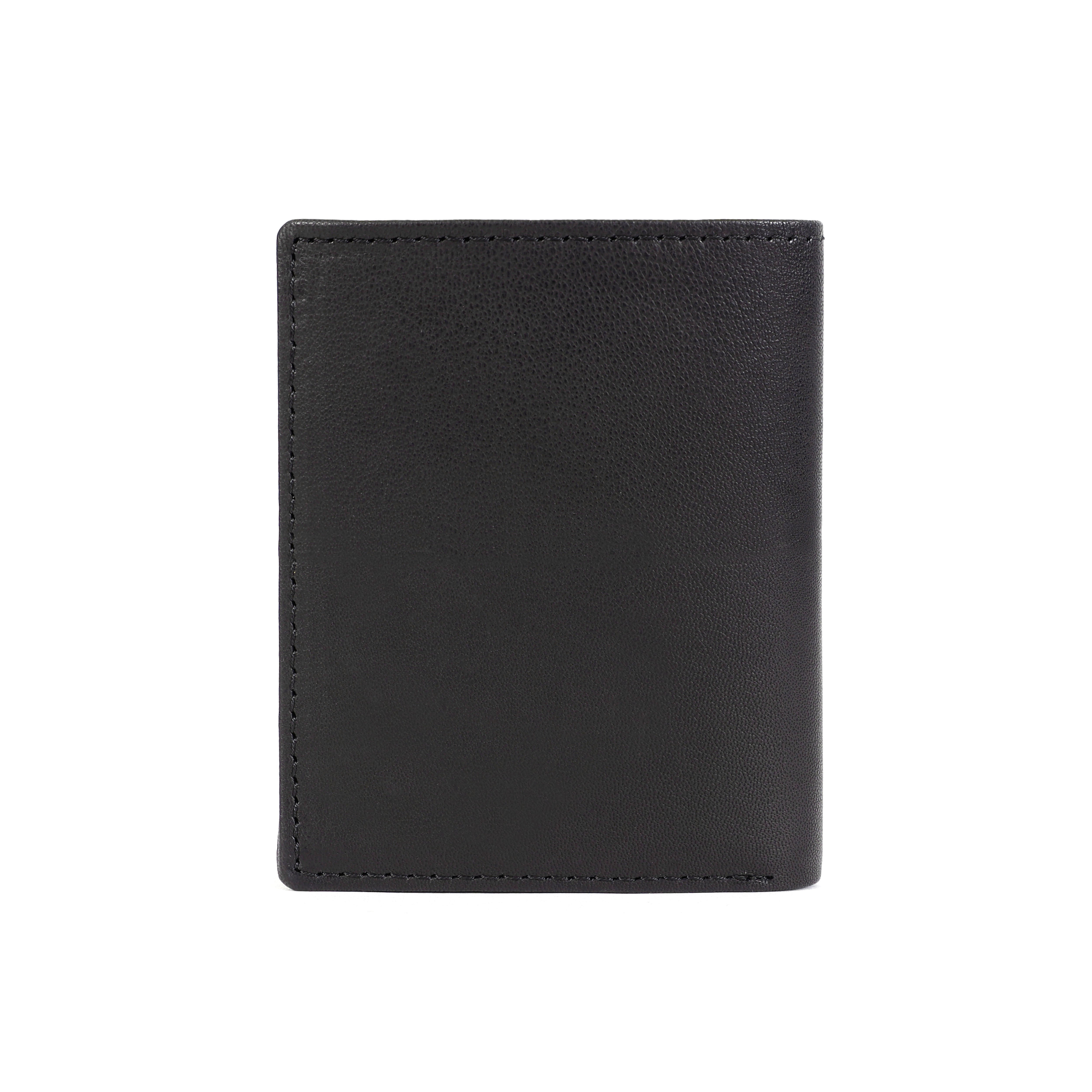 Luxurio Craft Men’s Genuine Leather Wallet – Classic Black Bifold with Card & ID Slots