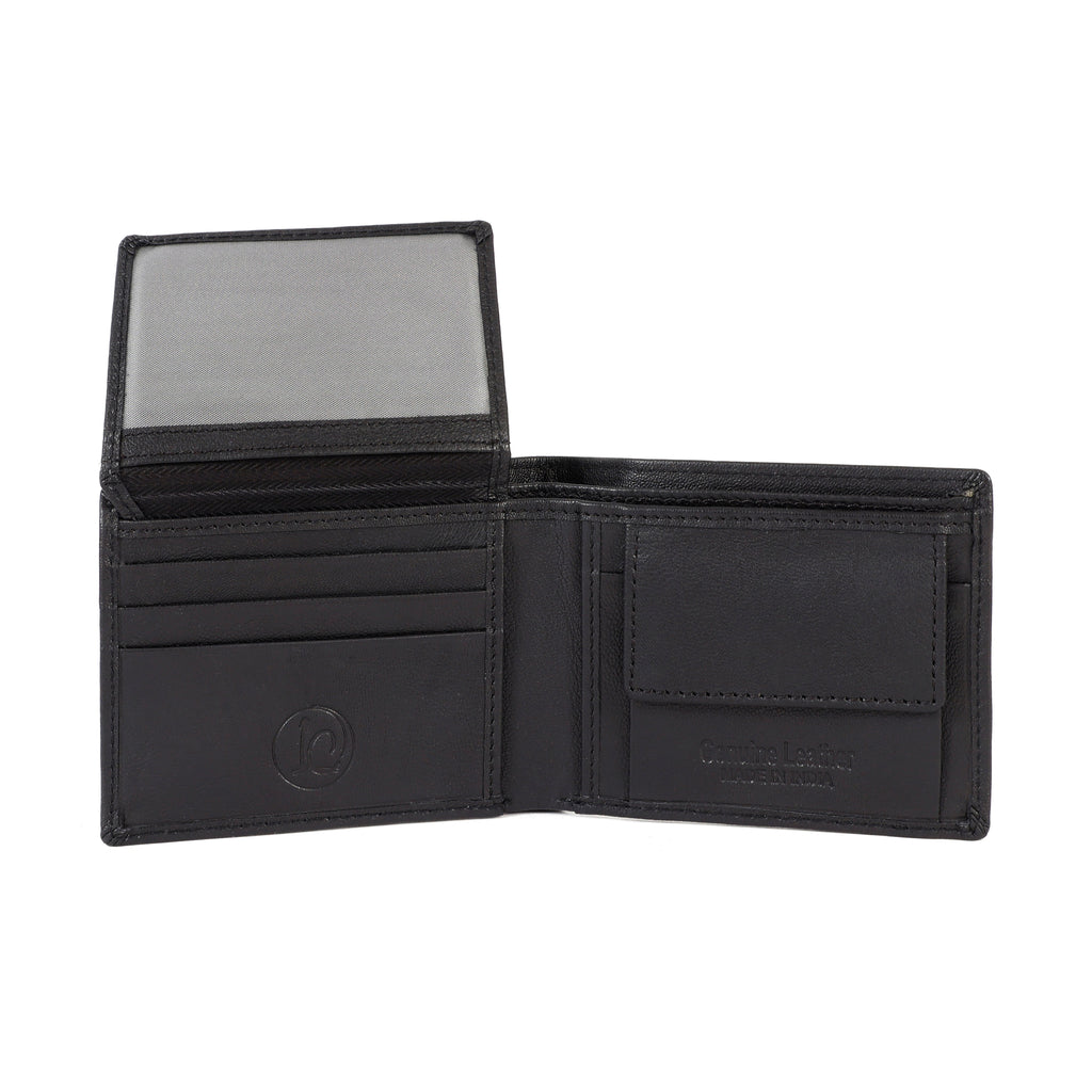 Premium Black Leather Wallet – Slim Minimalist Wallet for Men