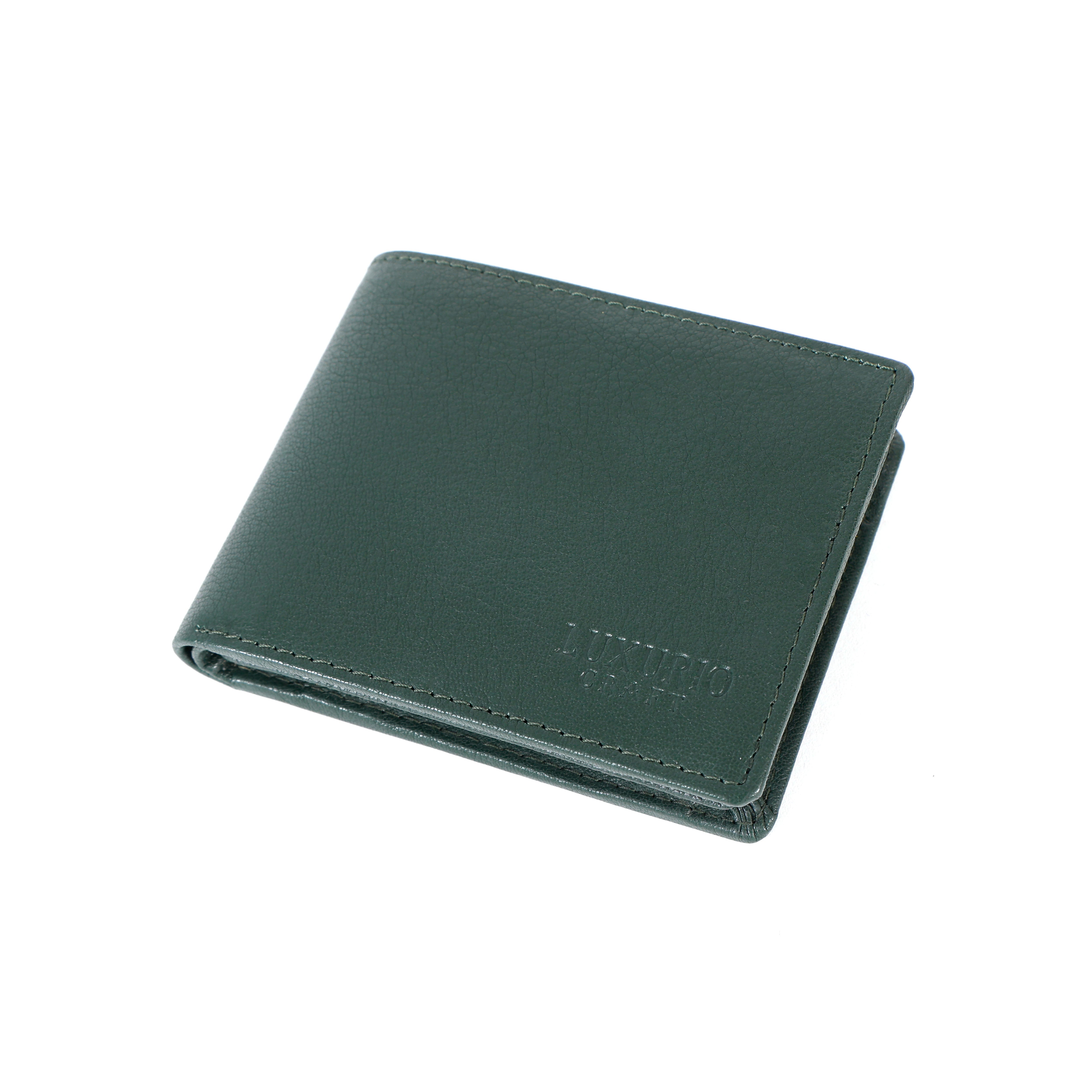 Green Leather Wallet for Men – Premium Genuine Leather Slim Wallet
