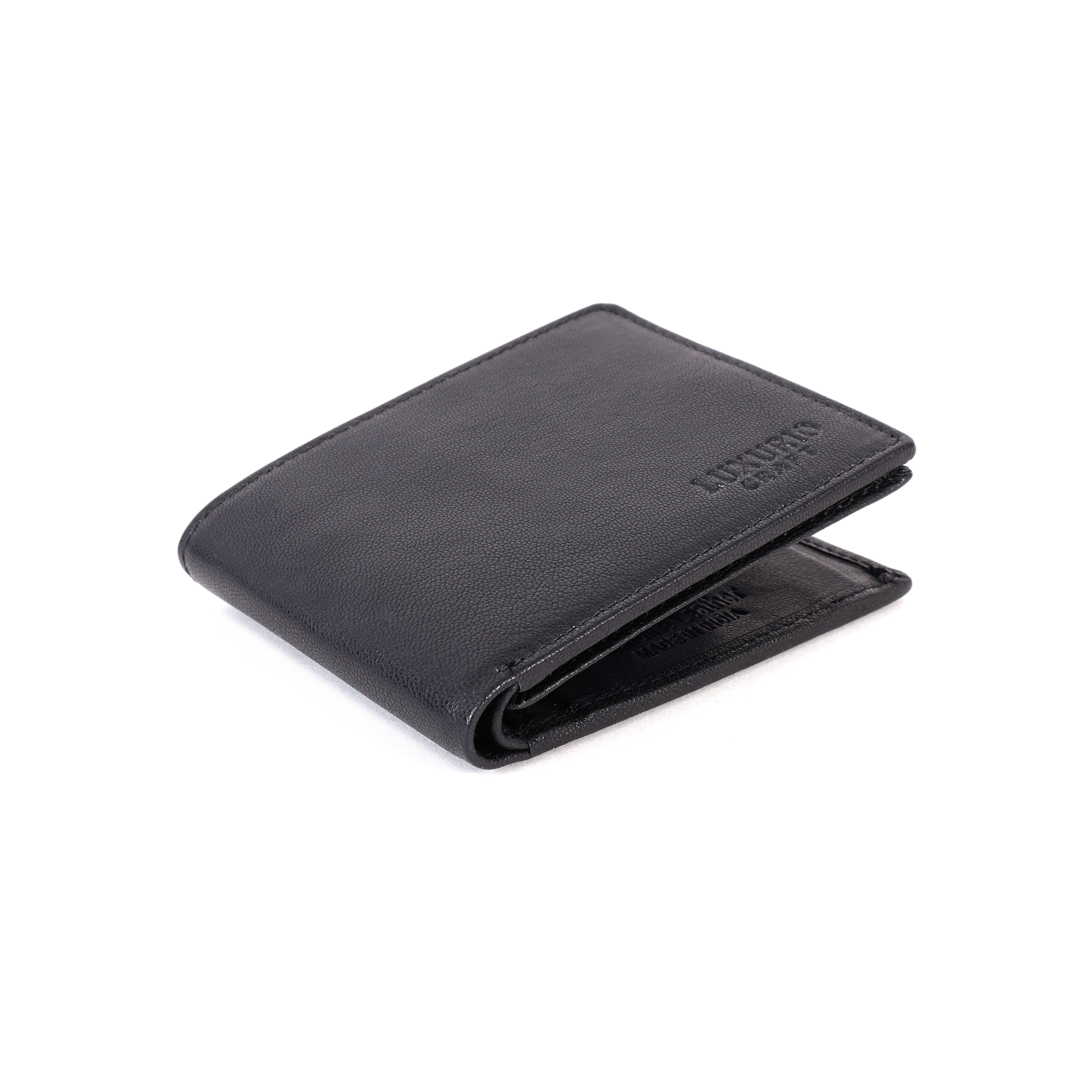 Black Leather Wallet for Men – Premium Slim Genuine Leather Wallet