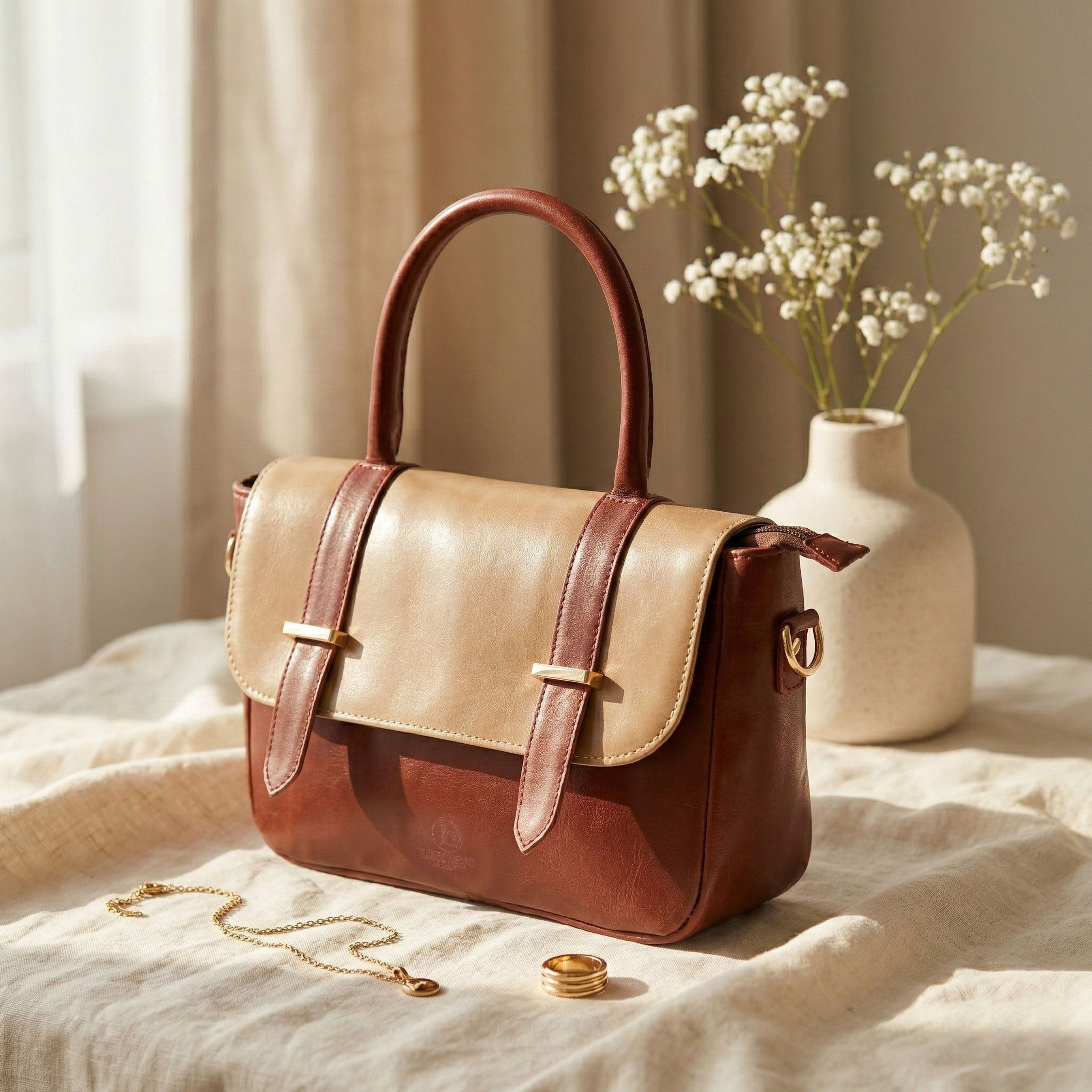 Luxurio Craft Brown Hand Bag – Premium Elegance for Everyday Style