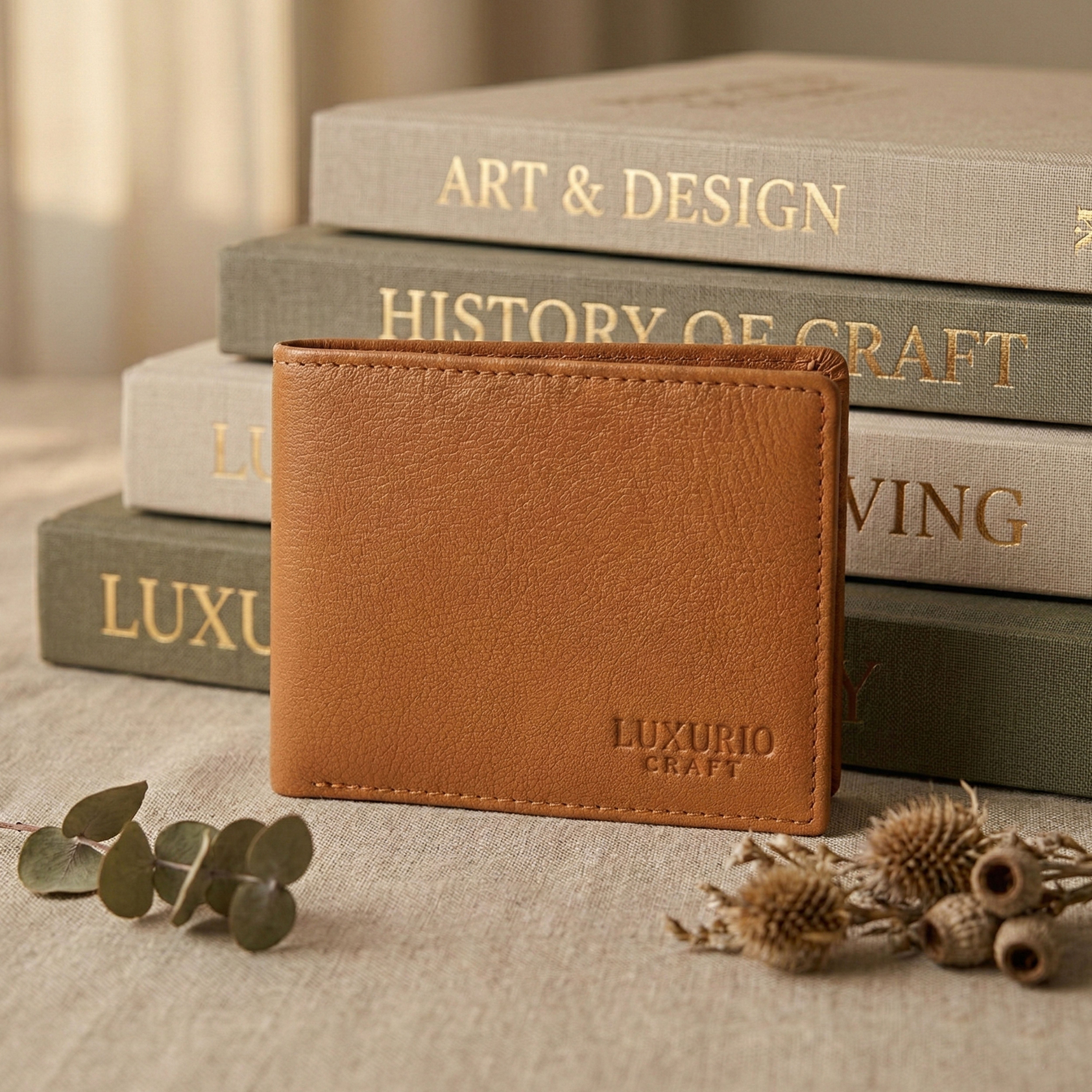 Premium Tan Leather Wallet for Men – Slim, Stylish & Durable