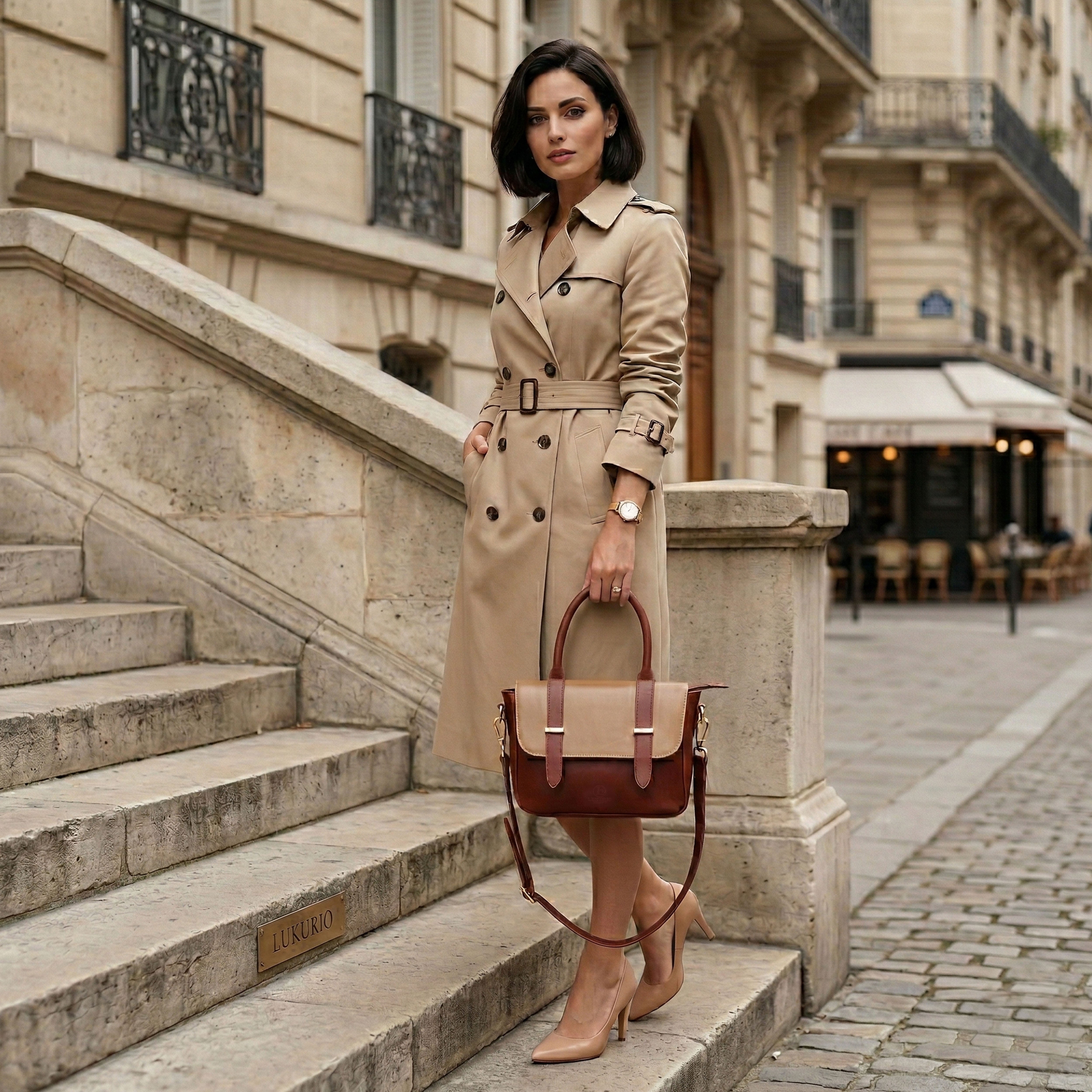 Luxurio Craft Brown Hand Bag – Premium Elegance for Everyday Style