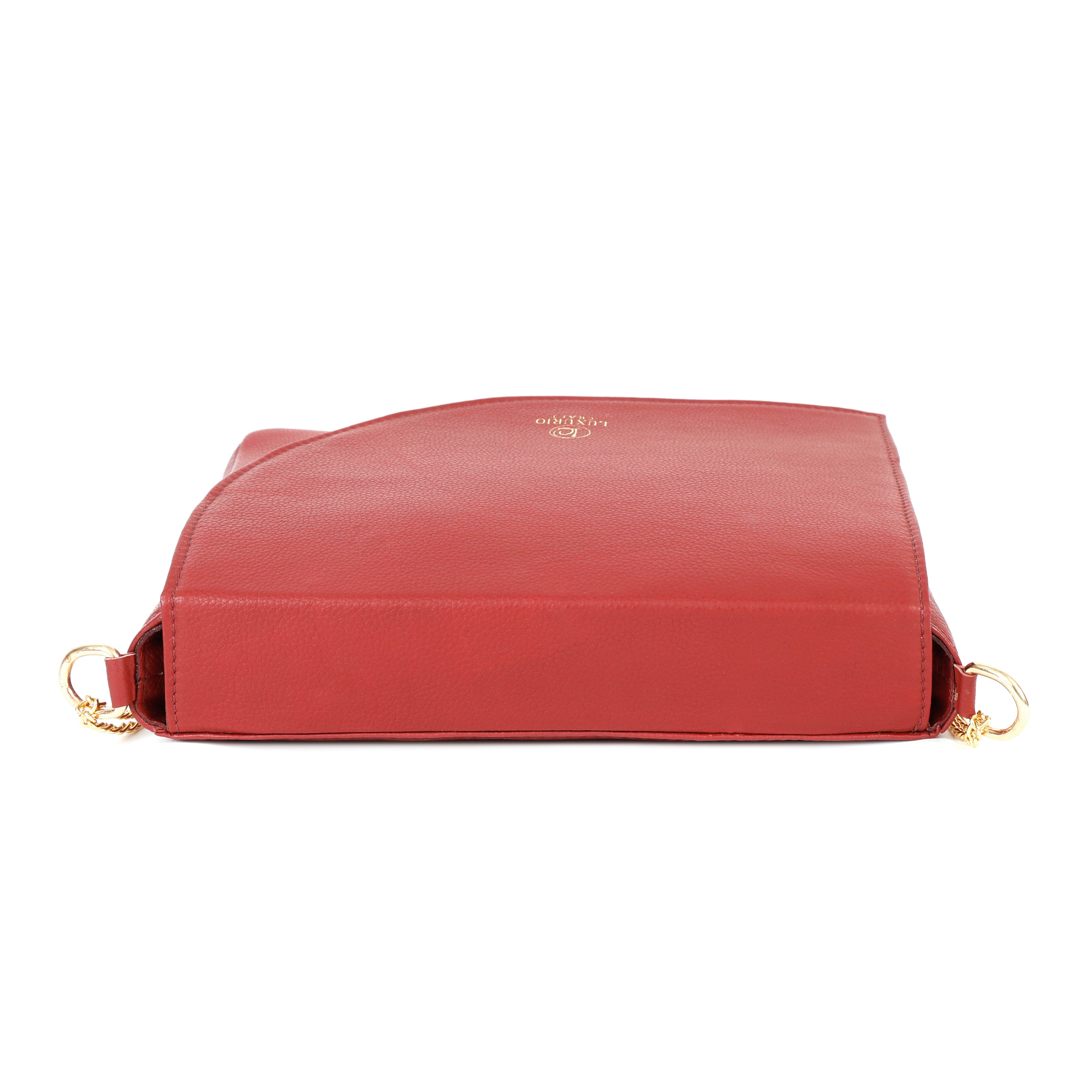 Luxurio Craft Red Sling Bag – Elegant Style with Everyday Comfort