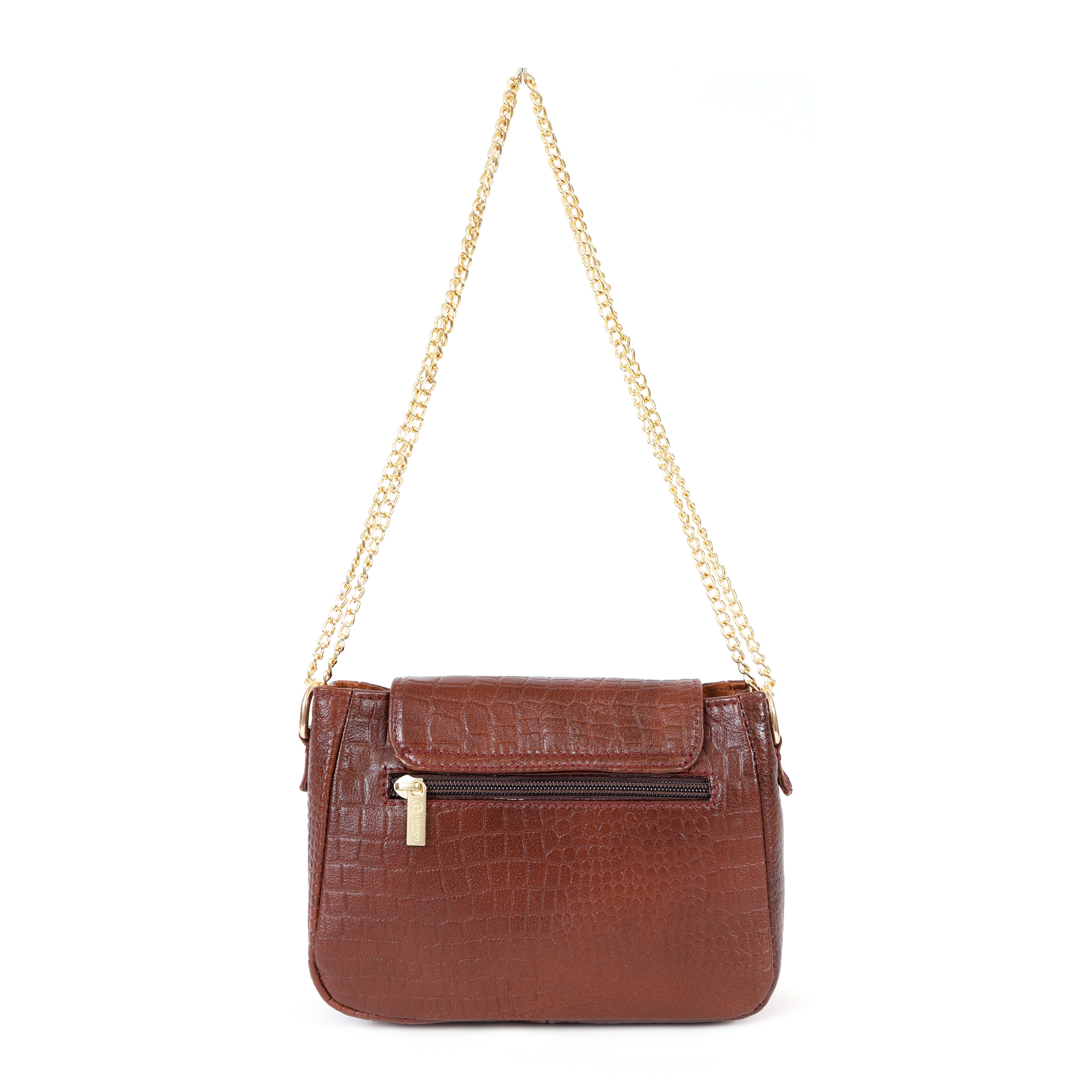 Luxurio Craft Brown Coco Sling Bag – Classic Elegance with Modern Utility