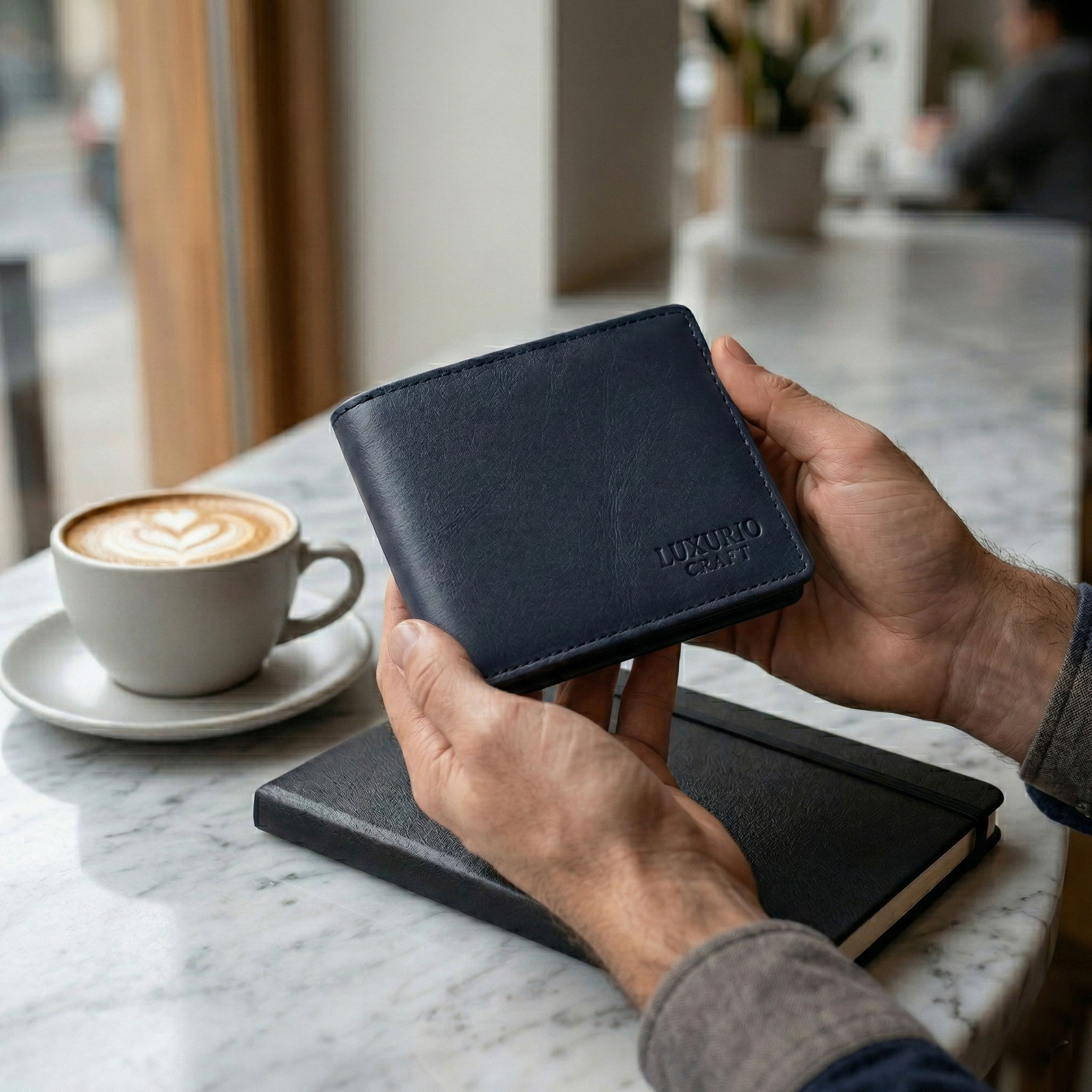 Blue Leather Wallet for Men – Stylish, Durable & Slim Everyday Wallet
