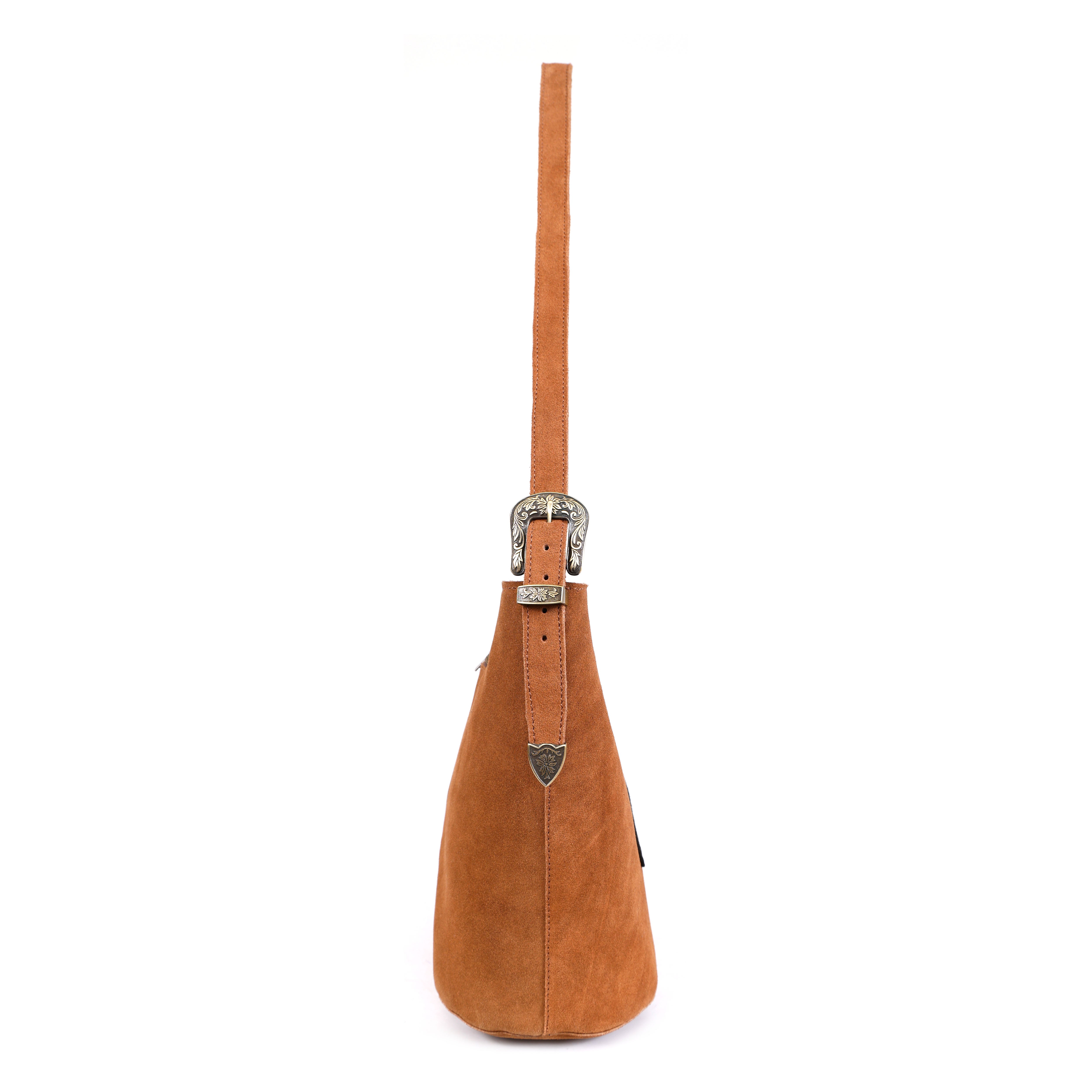 Luxurio Craft Premium Tan Leather Tote Bag for Women | Handcrafted Stylish Shoulder Bag with Front Pocket | Everyday Office & Casual Use