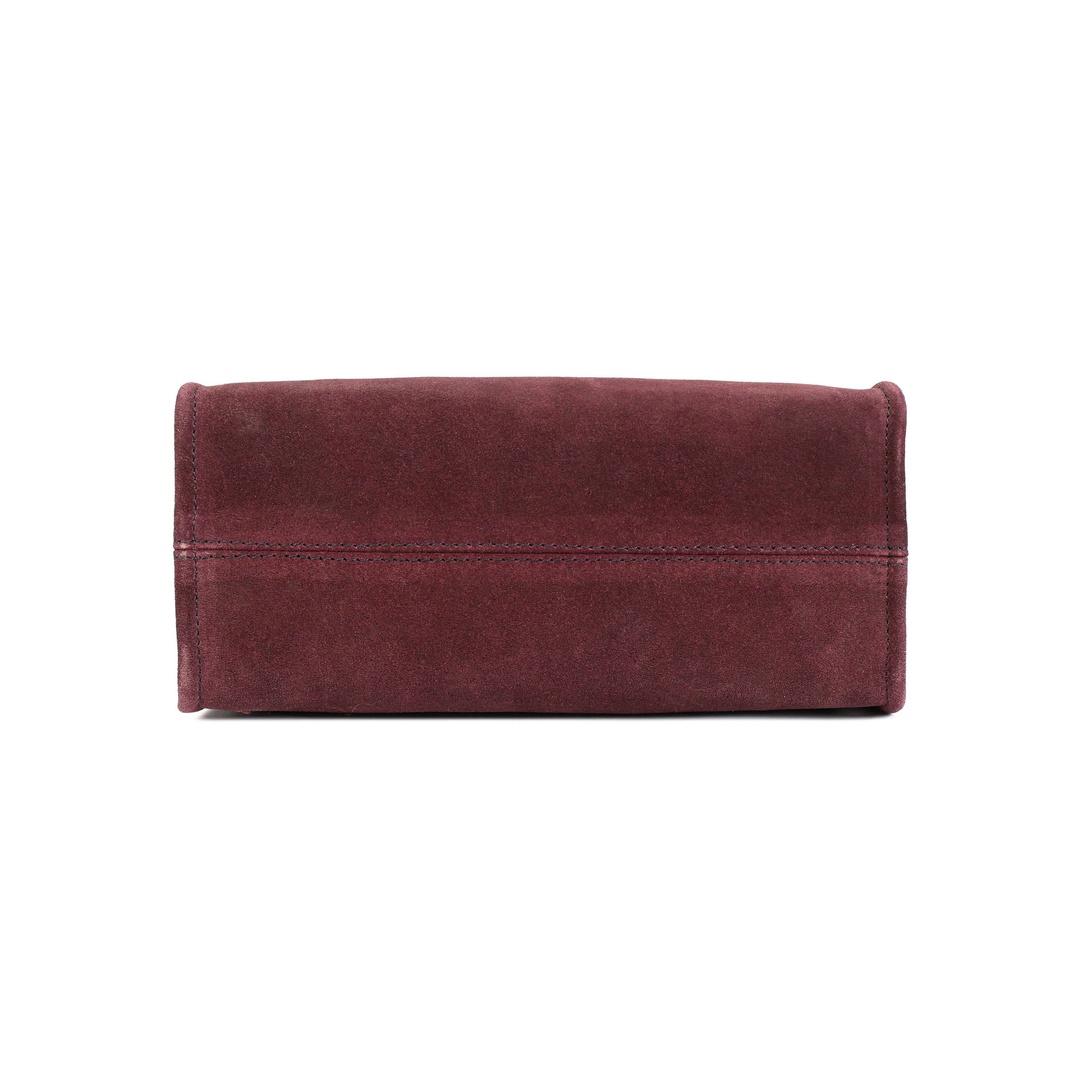 Luxurio Craft Premium Wine Color Suede Leather Shoulder Bag for Women | Handcrafted Elegant Handbag for Office, Casual & Party Wear