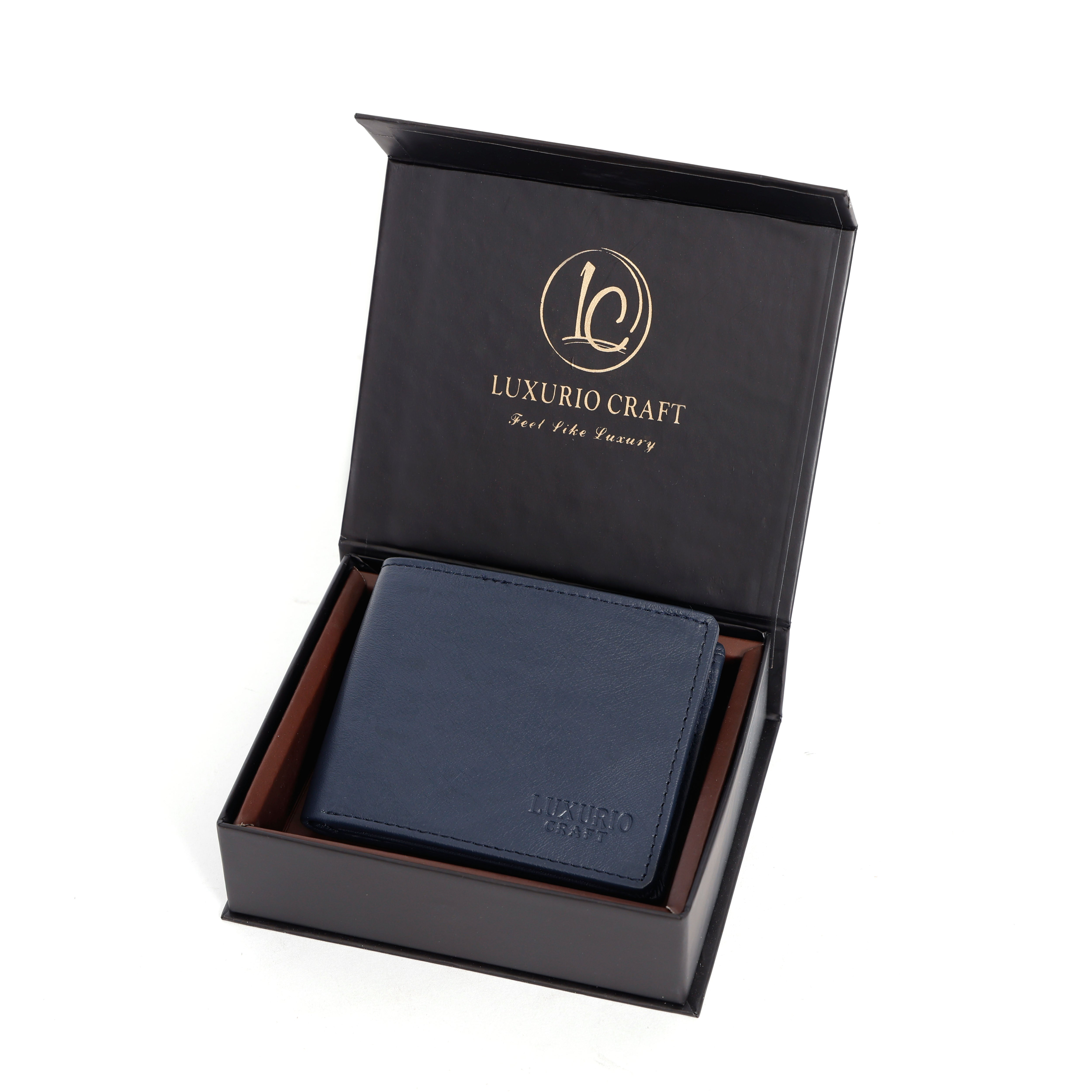 Blue Leather Wallet for Men – Stylish, Durable & Slim Everyday Wallet
