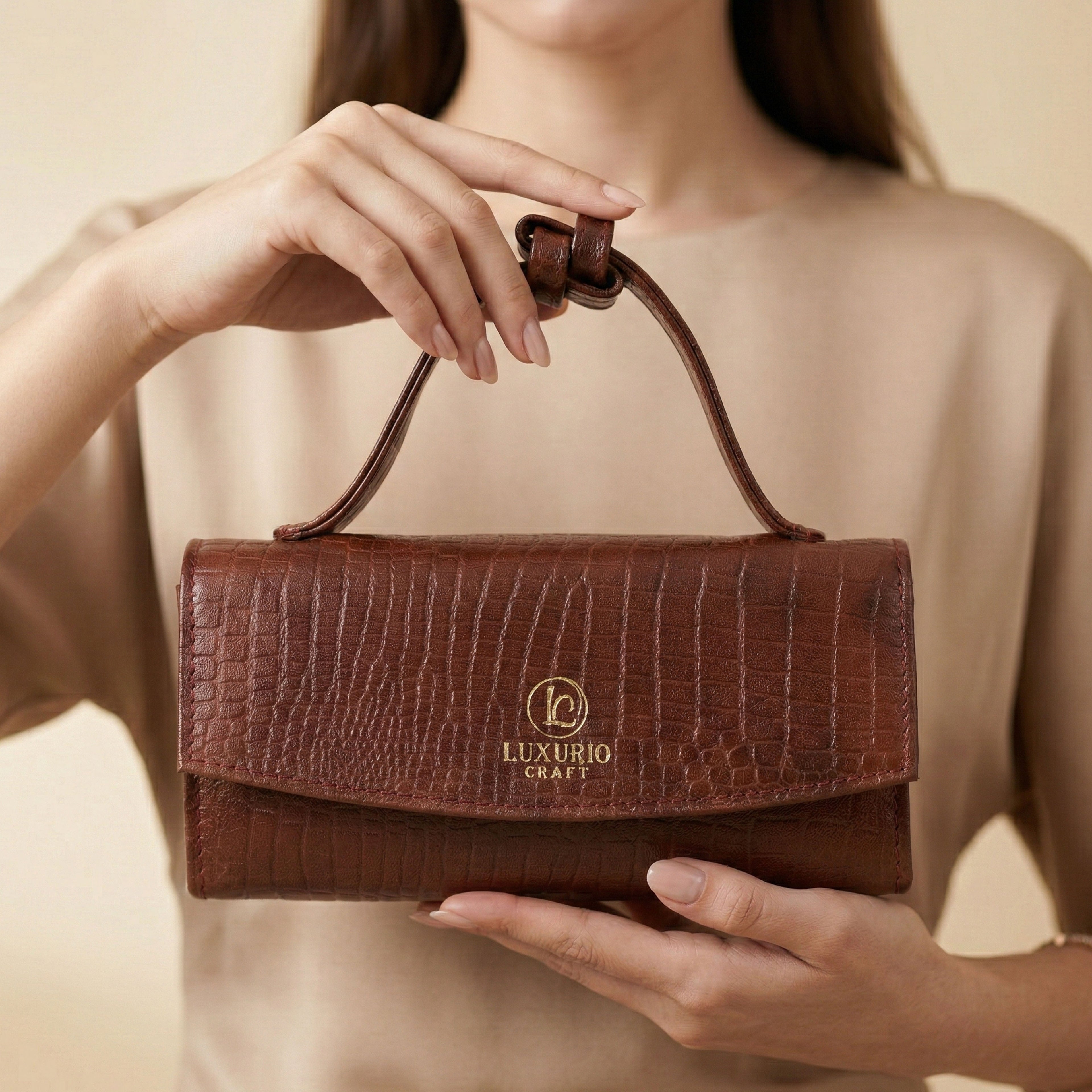 Luxurio Craft Brown Coco Sling Bag – Premium, Stylish & Perfect for Everyday Use