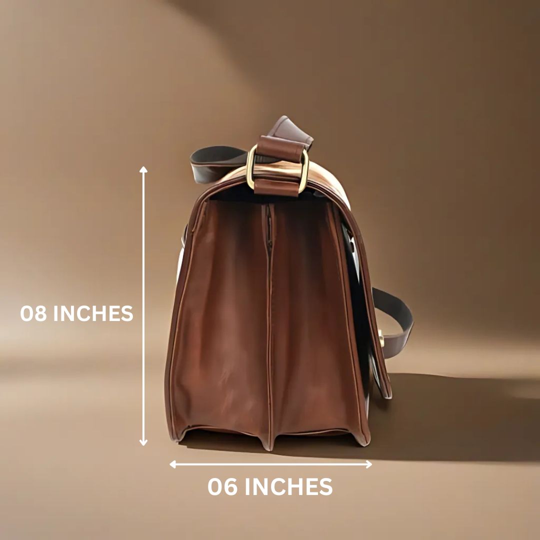 Brown Hair-On Leather Shoulder Bag / Hobo Bag – Rustic Luxury for Everyday Elegance
