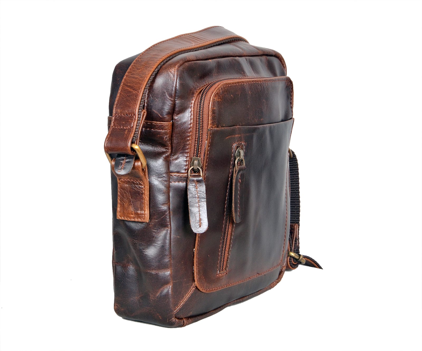 Brown Leather Sling Bag – Classic, Stylish & Functional (Unisex)